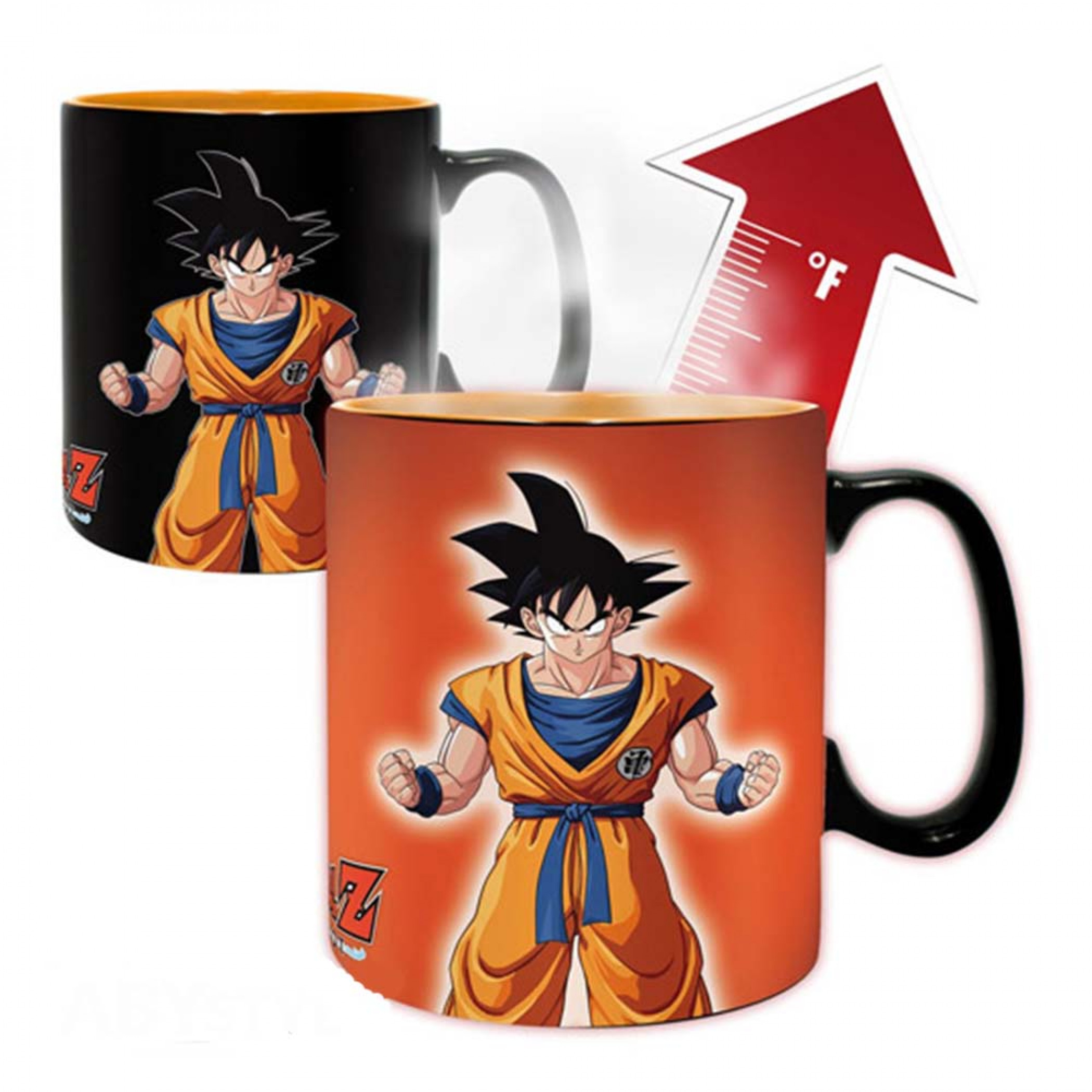 Dragon Ball Z Kakarot Son Goku 11oz Heat Change Ceramic Mug, Black