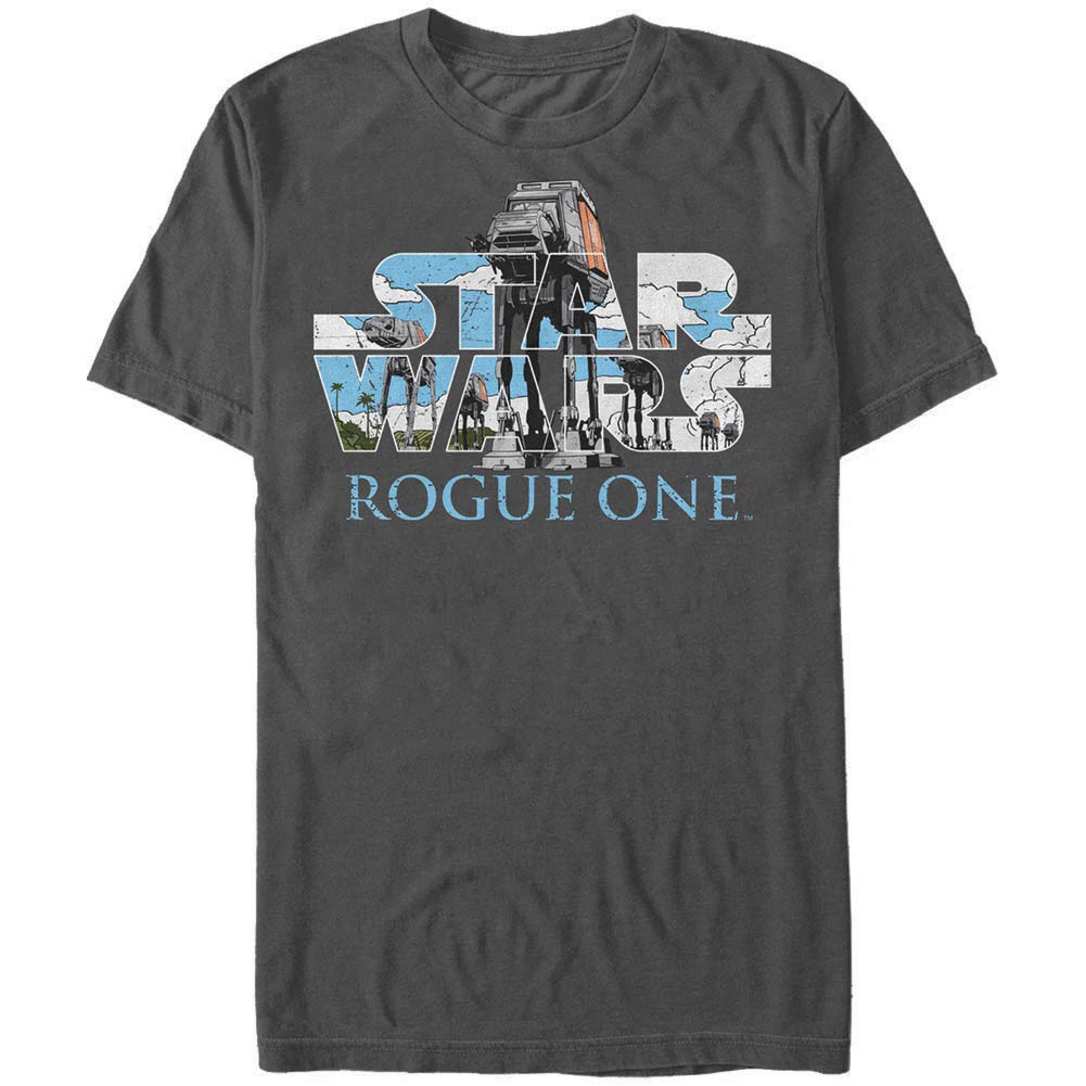 Star Wars Rogue One AT-ACT Logo Gray T-Shirt, Grey