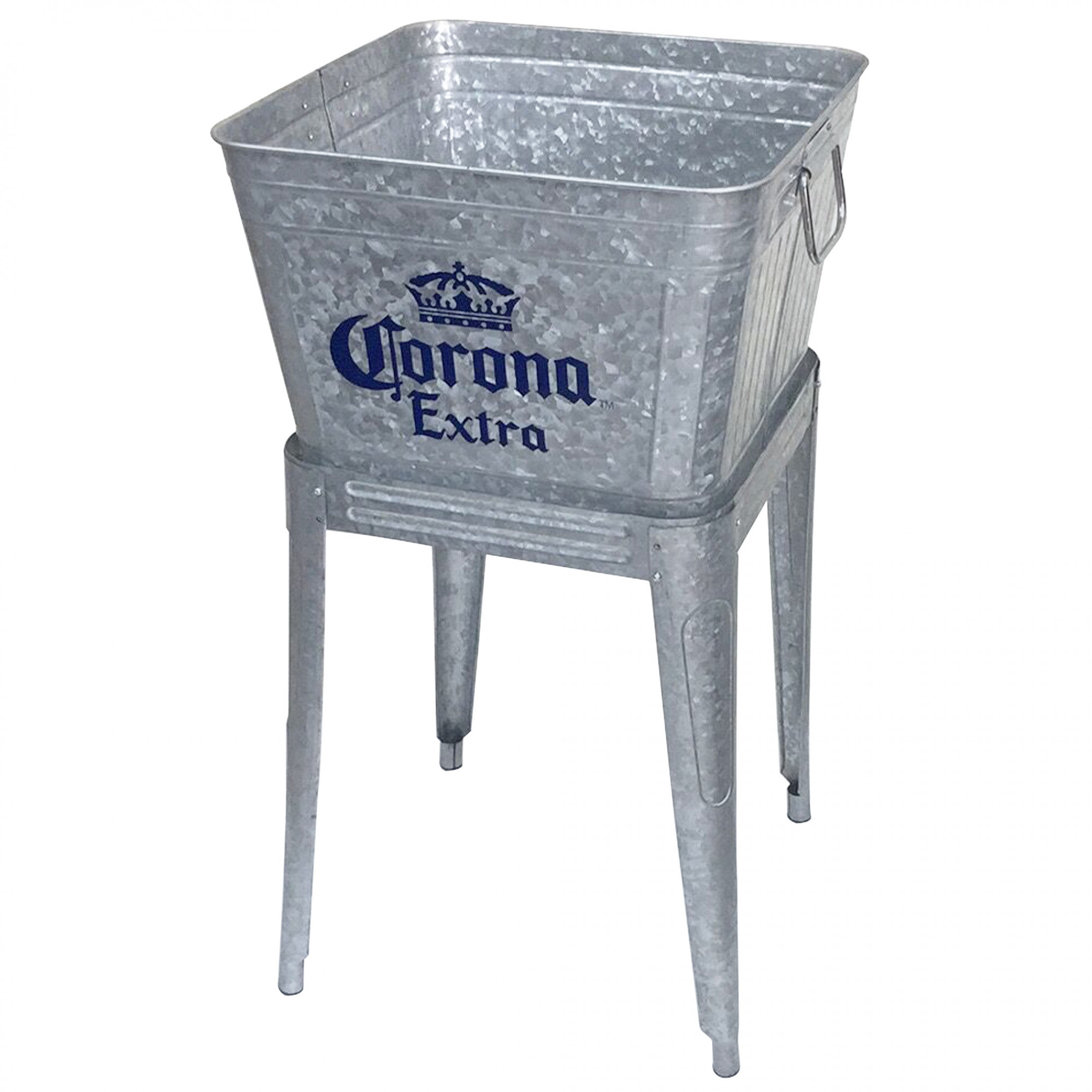 Corona Extra 42qt Steel Drink Tub with Handles and Drain Plug