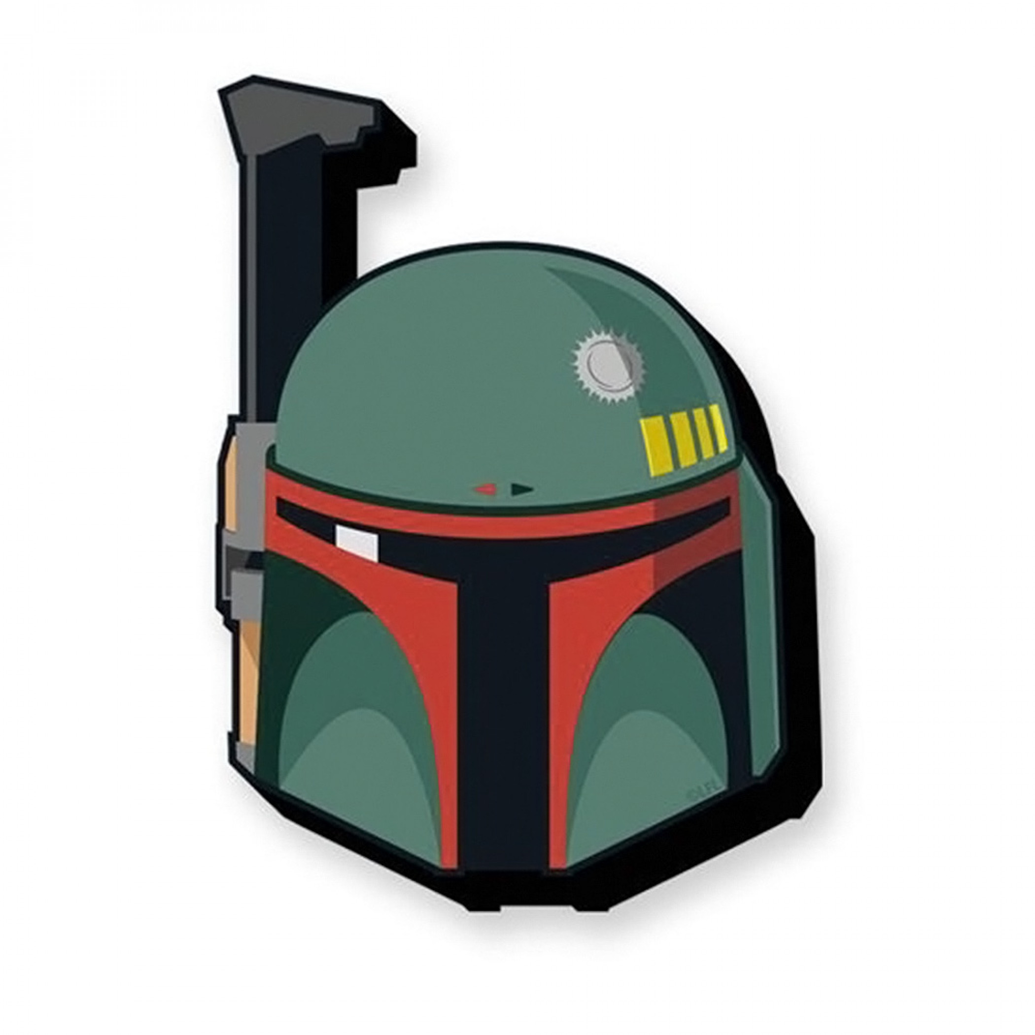 Star Wars Boba Fett Helmet Chunky Magnet, Multi-Color