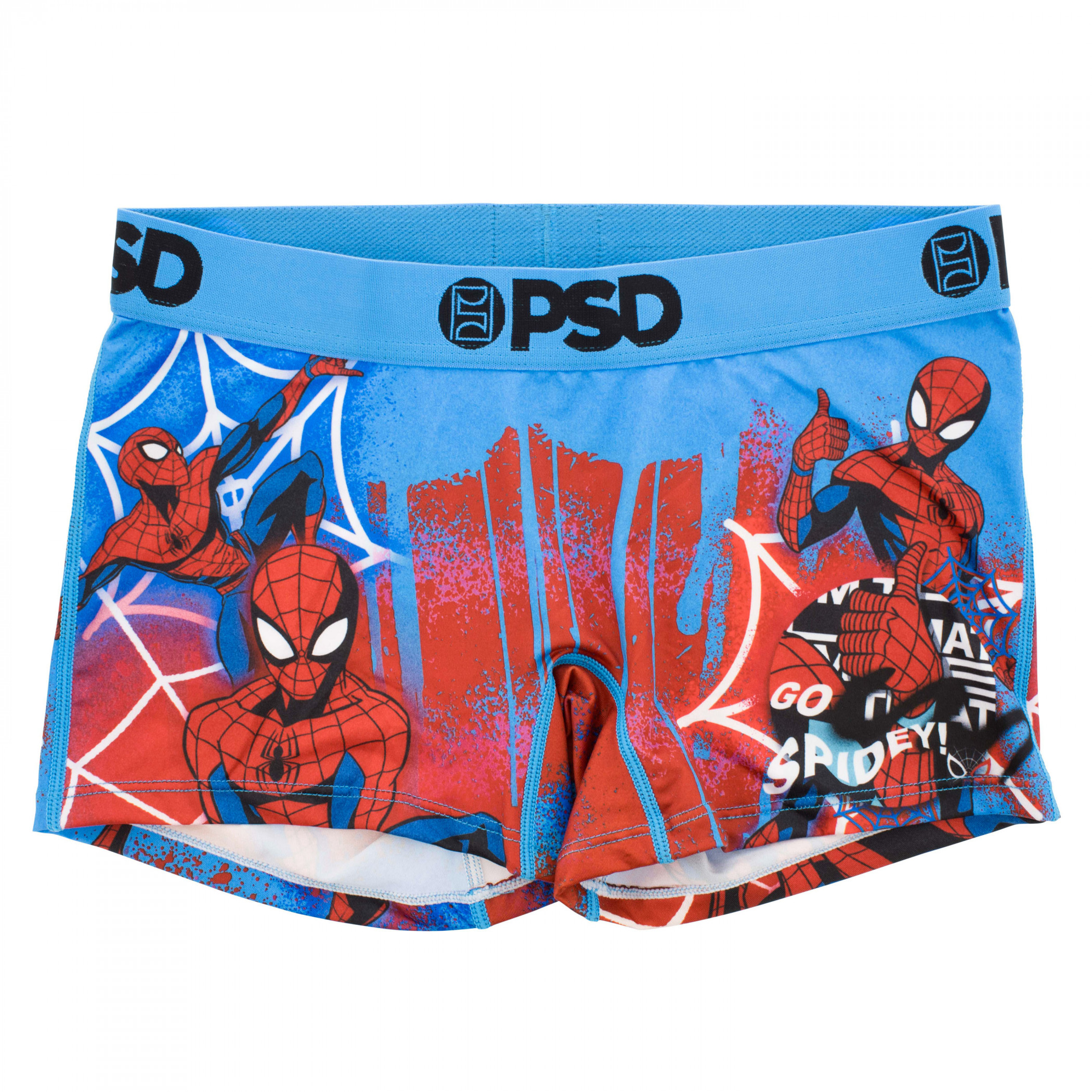 Spider-Man Peter Parker Drip PSD Boyshorts Underwear, Multi-Color