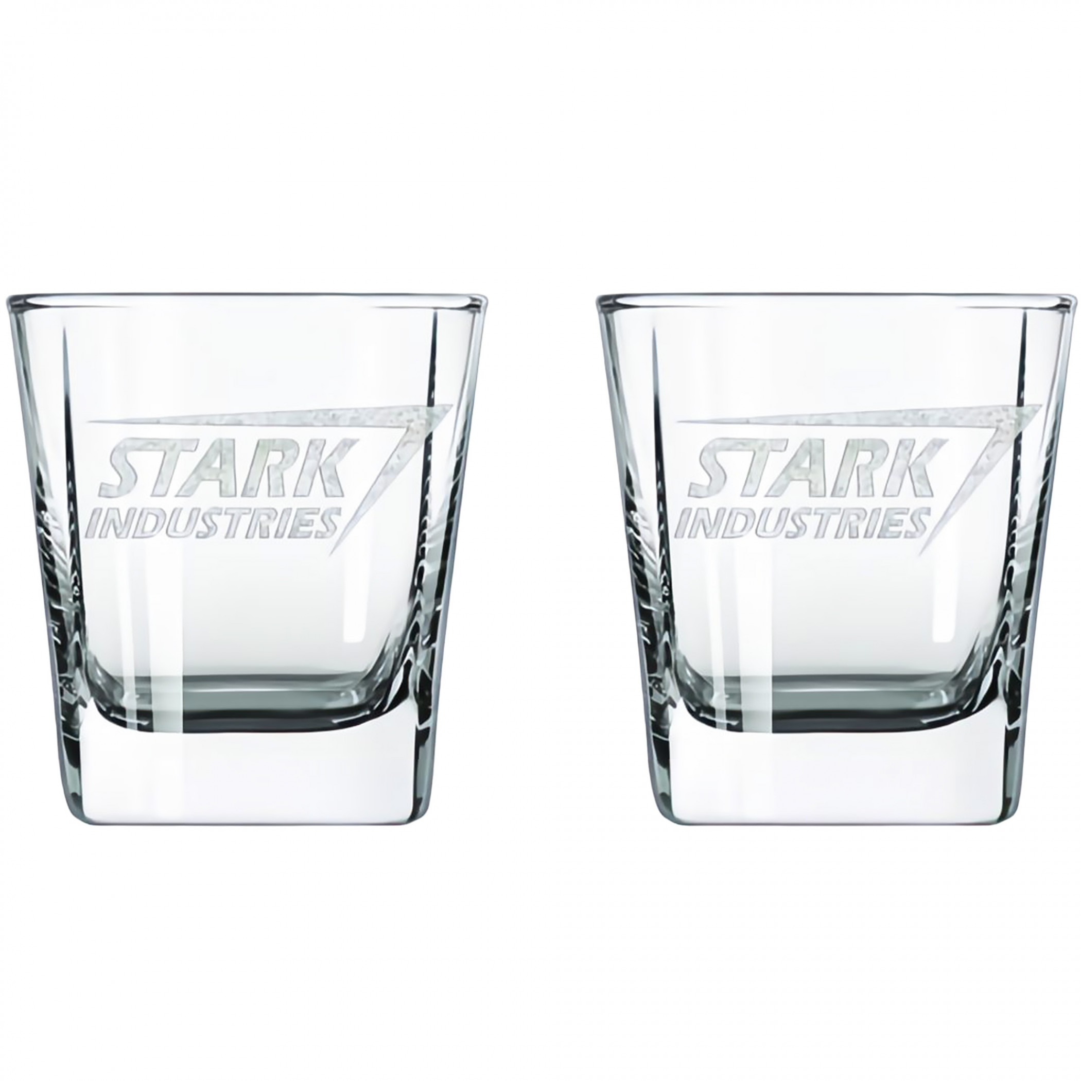 Iron Man Stark Industries Laser Etched 2-Pack Tumbler Set, Clear