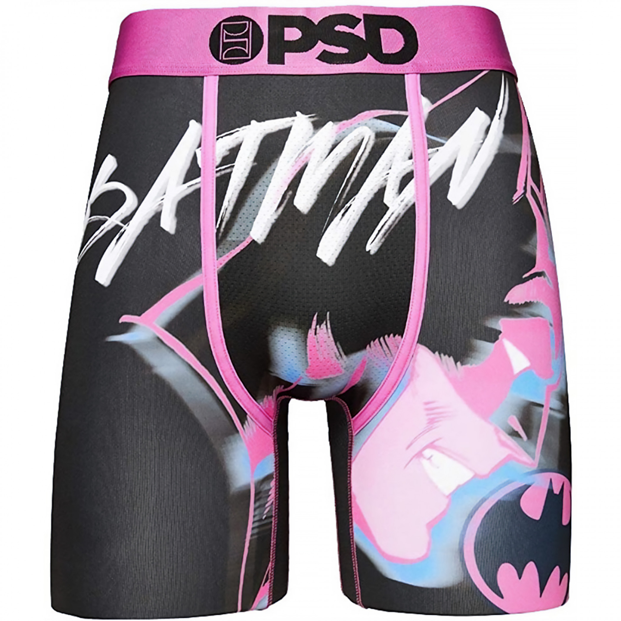 DC Comics Batman Glitch Men's PSD Boxer Briefs, Purple