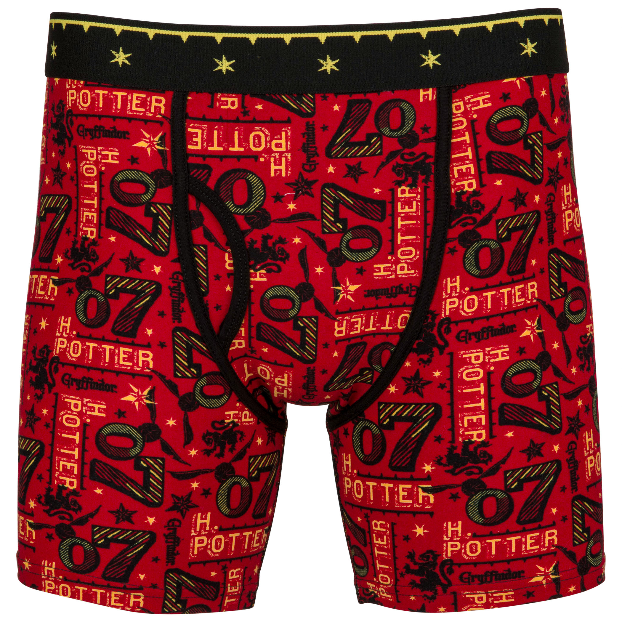 Harry Potter Quidditch All Over Print Boxer Briefs, Red