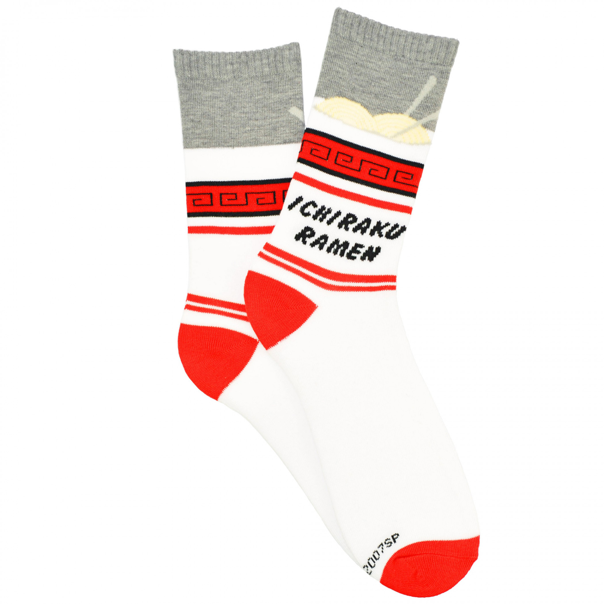 Naruto Shippuden Ichiraku Ramen Bowl Crew Socks, White