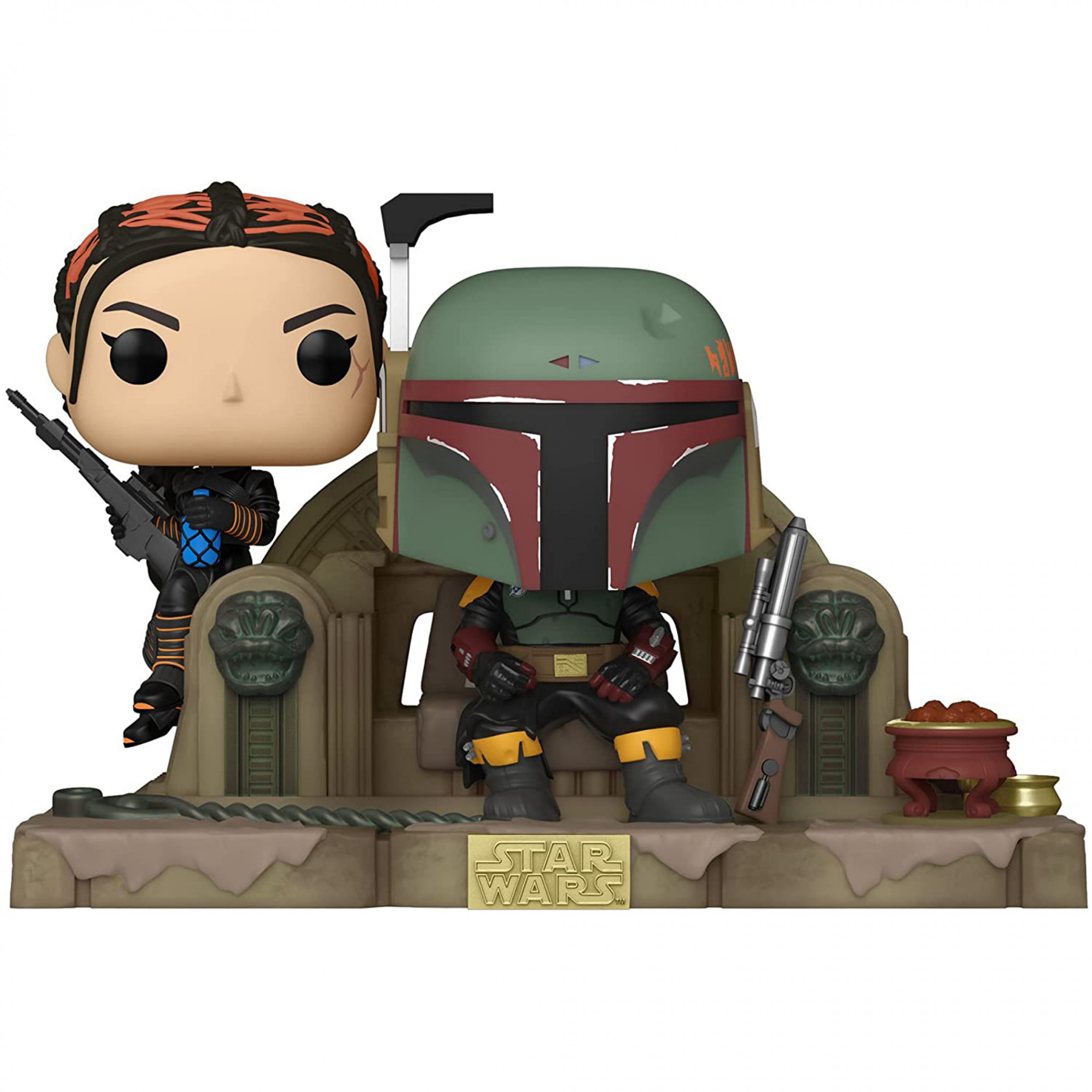 Star Wars The Mandalorian Boba Fett and Fennec Shand Funko Pop! Vinyl Figure, Multi-Color