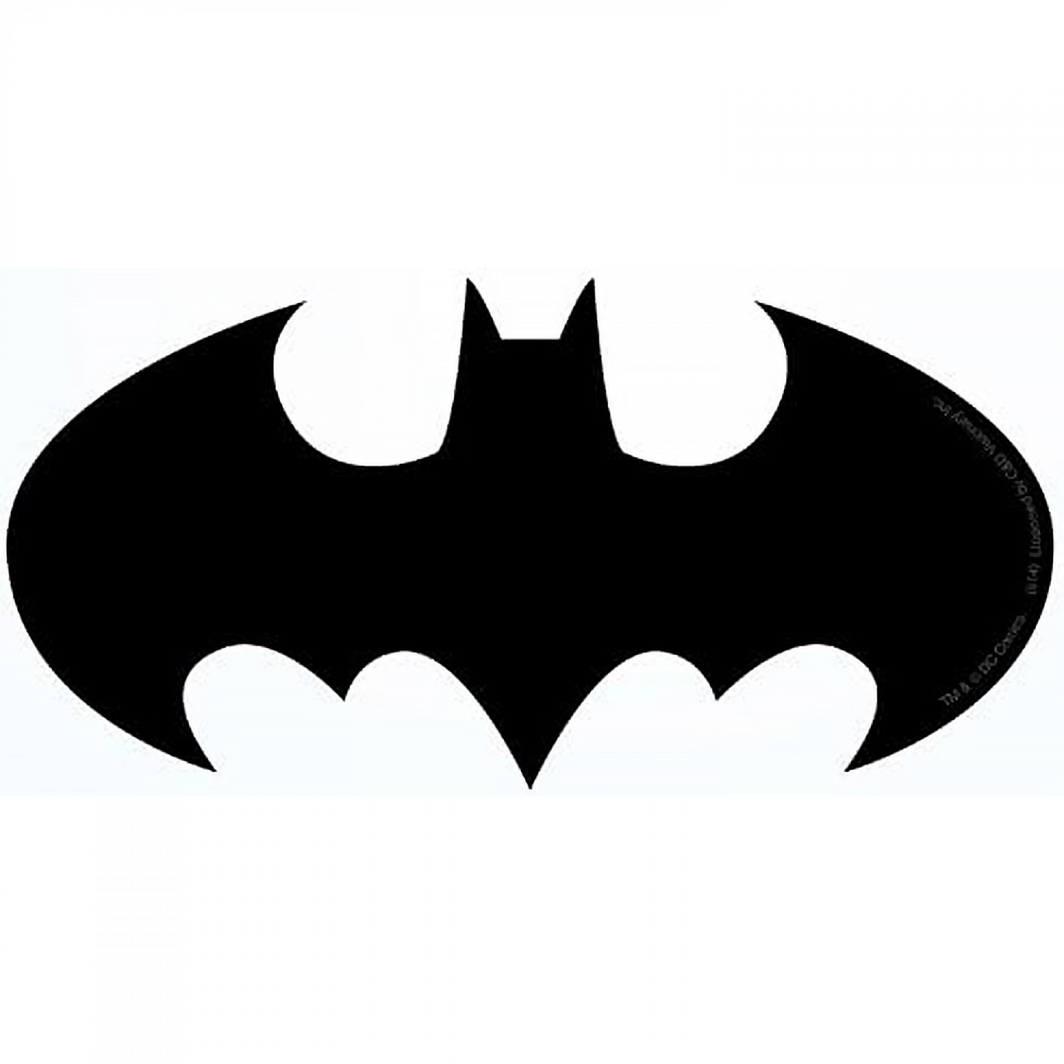 Batman Classic 90's Logo Sticker, Black