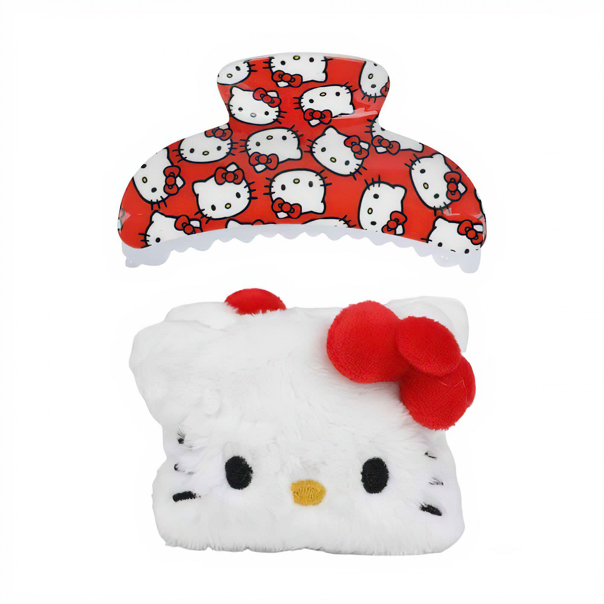 Hello Kitty 2-Pair Soft Hair Clip Set, Multi-Color
