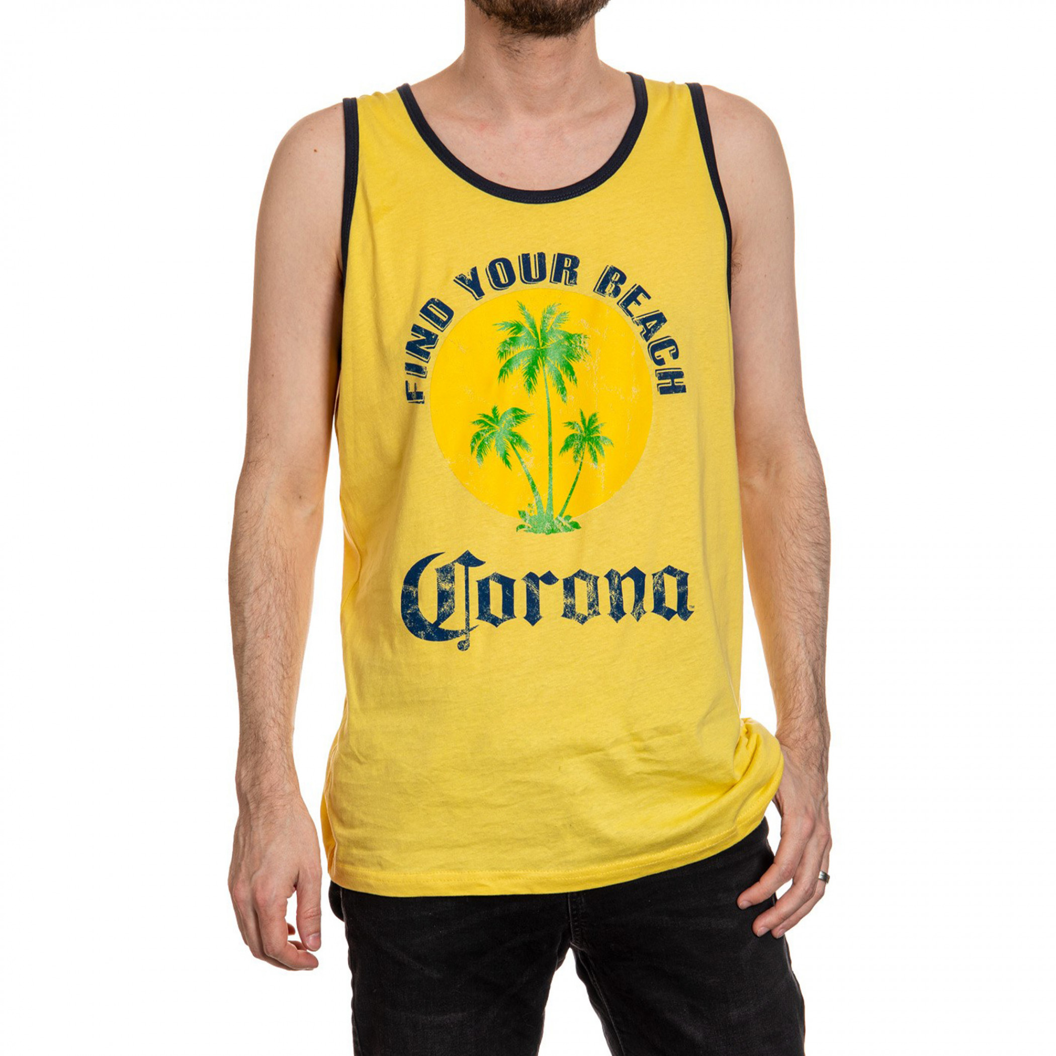 Corona Extra Palm Trees Find Your Beach Tank Top