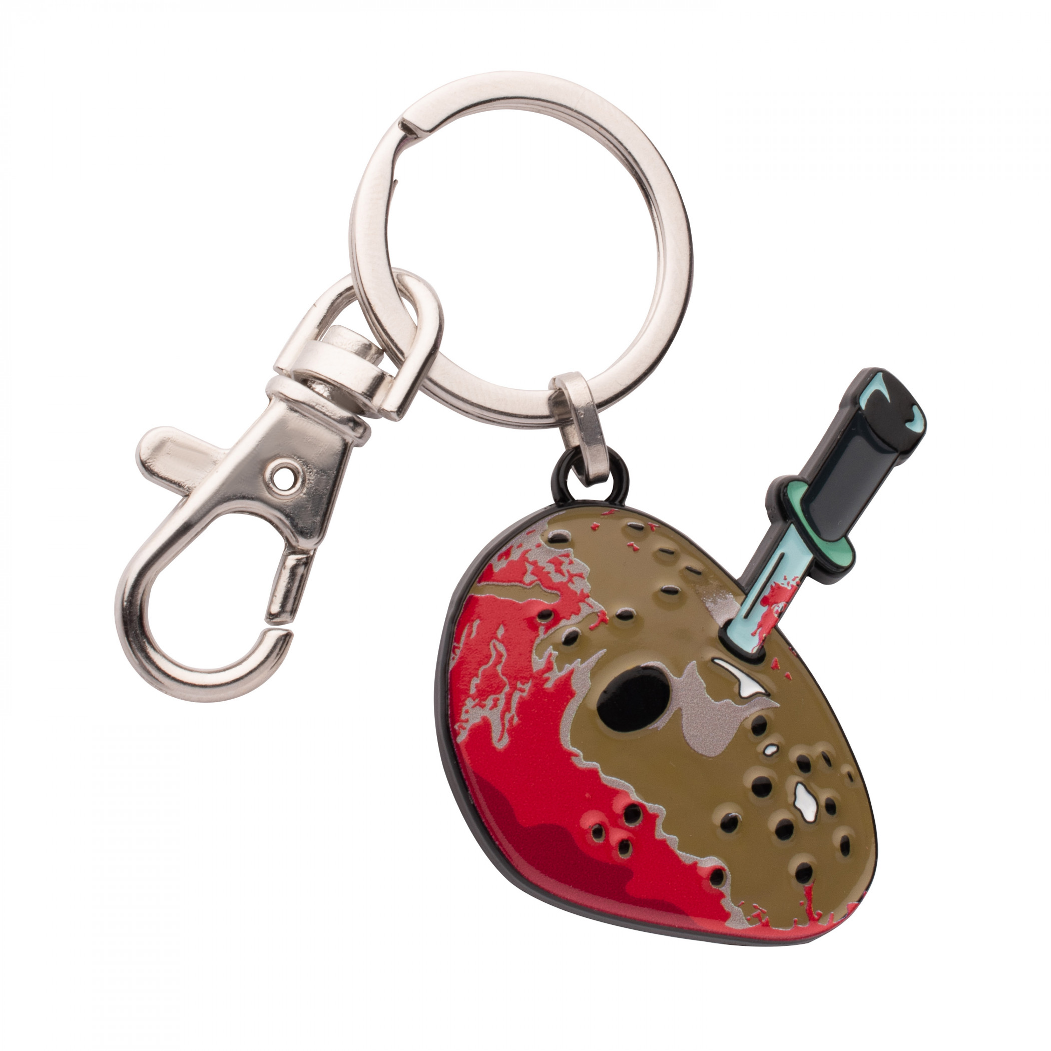 Friday the 13th Jason's Knifed Mask Keychain, Multi-Color