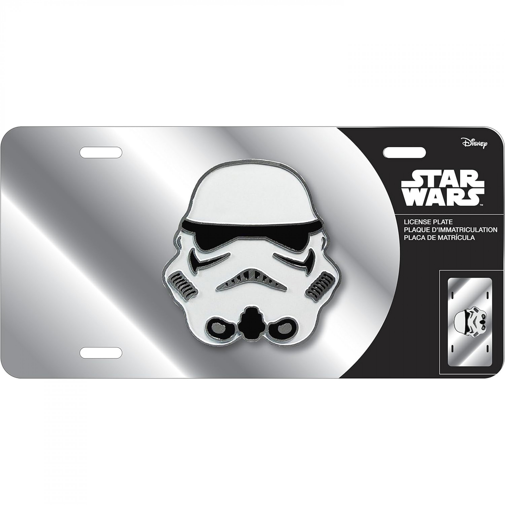 Star Wars Stormtrooper Licenses Plate Emblem, White