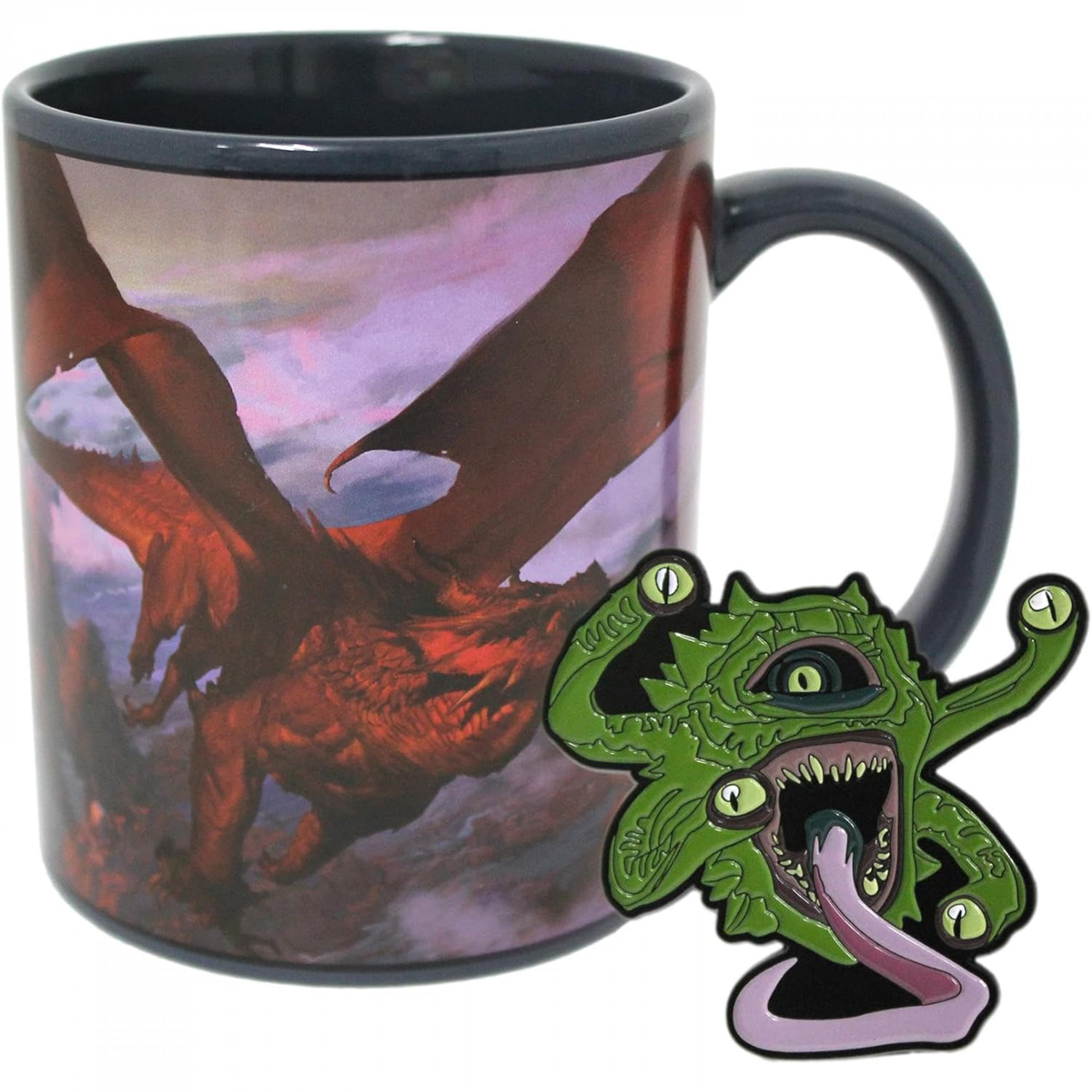 Dungeons & Dragons Mug and Enamel Pin Set, Multi-Color