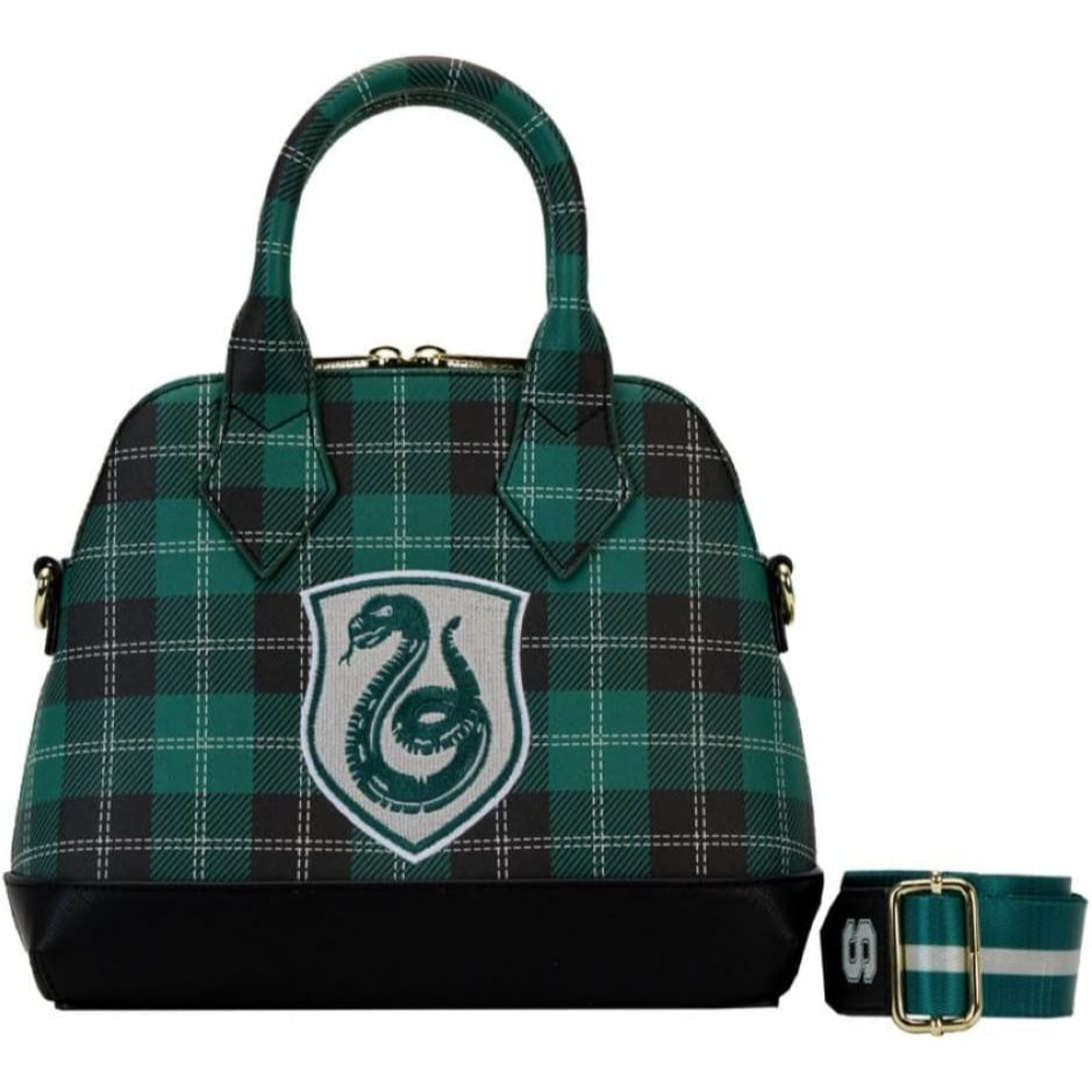 Harry Potter Slytherin Varsity Crossbody Bag by Loungefly, Green