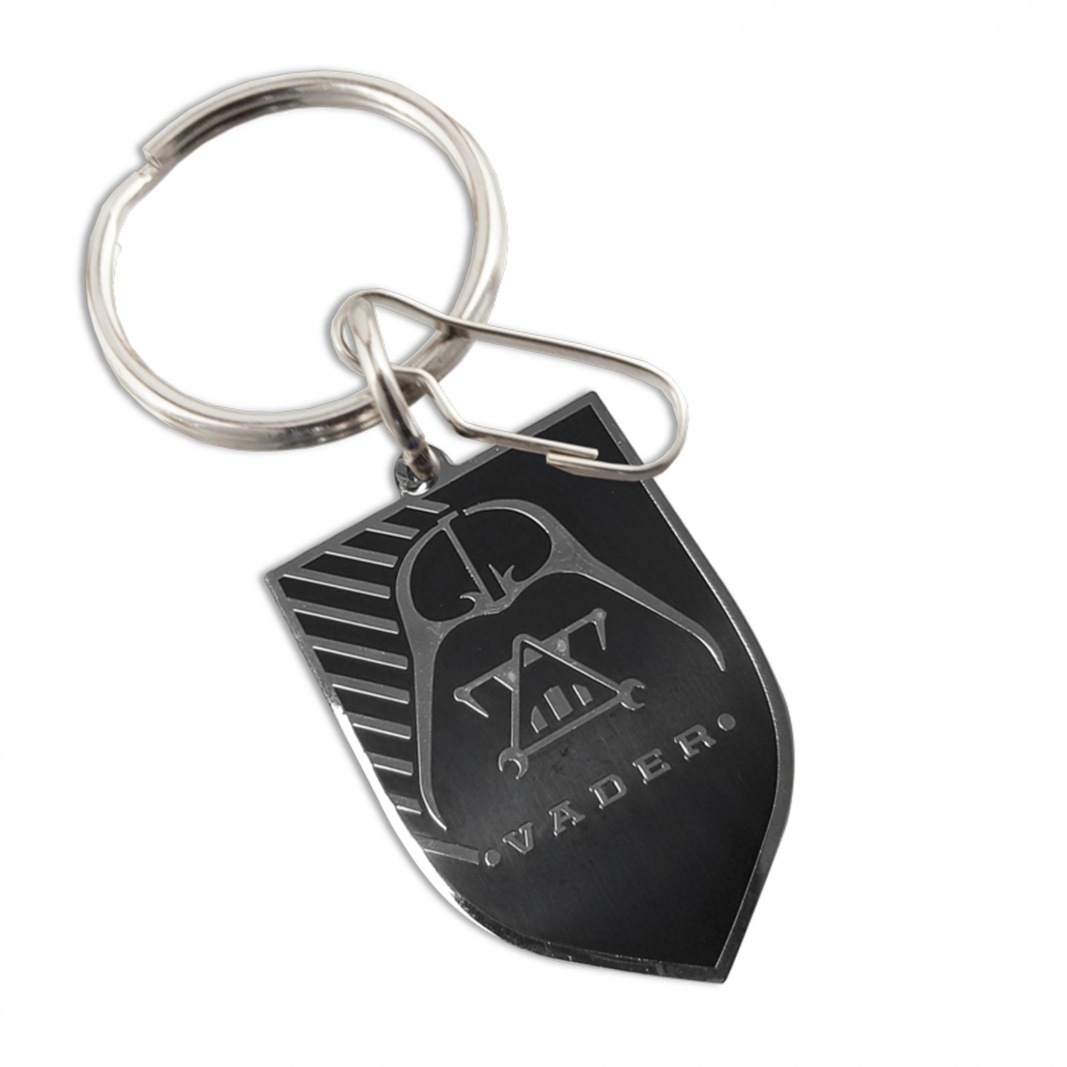 Star Wars Darth Vader Badge Metallic Keychain, Black