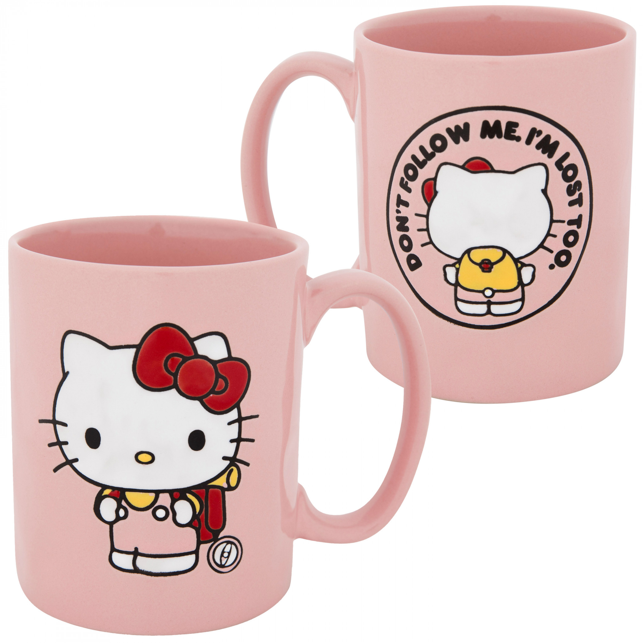 Hello Kitty I'm Lost 17.5 oz Ceramic Mug, Pink
