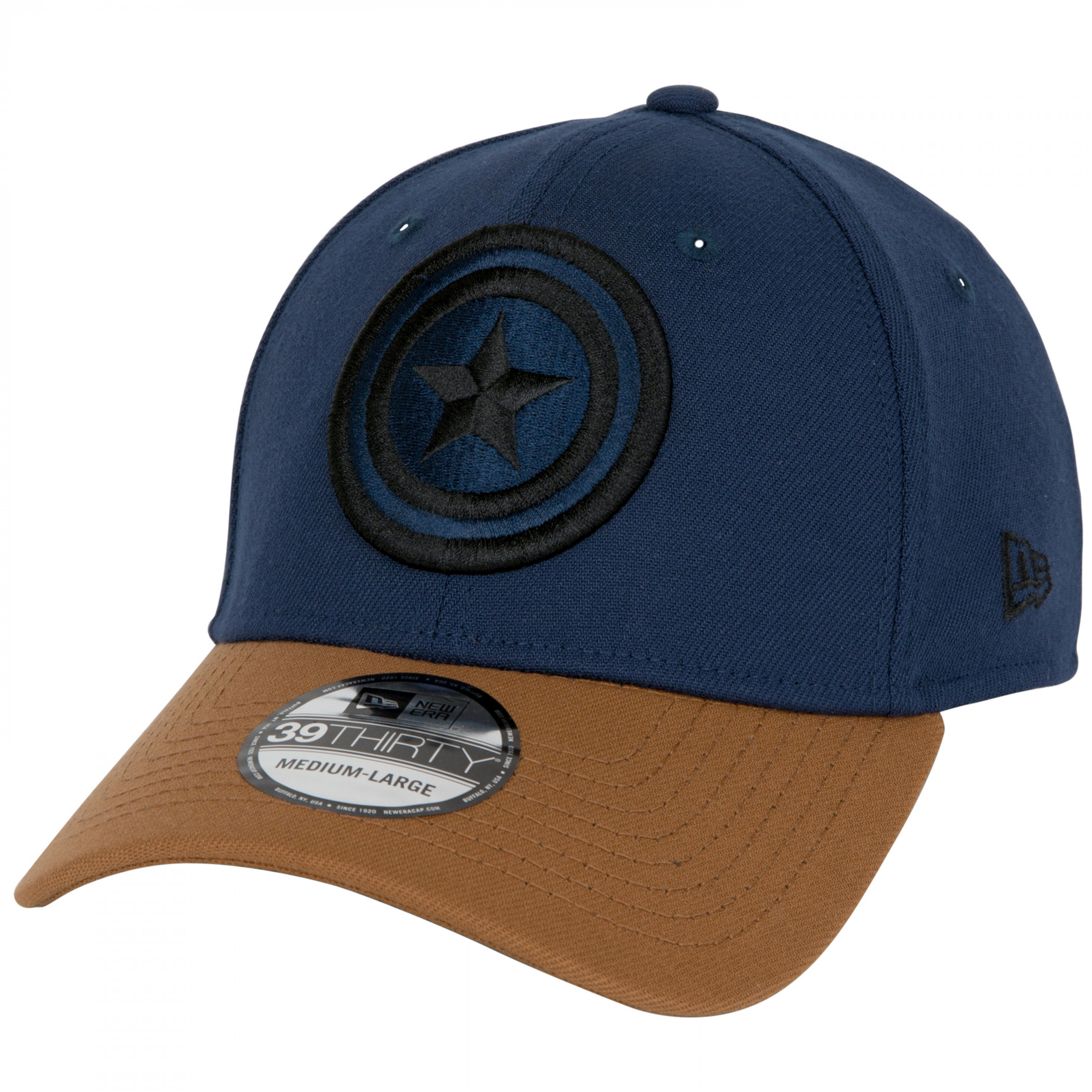 Captain America Nomad Armor New Era 39Thirty Fitted Hat, Multi-Color