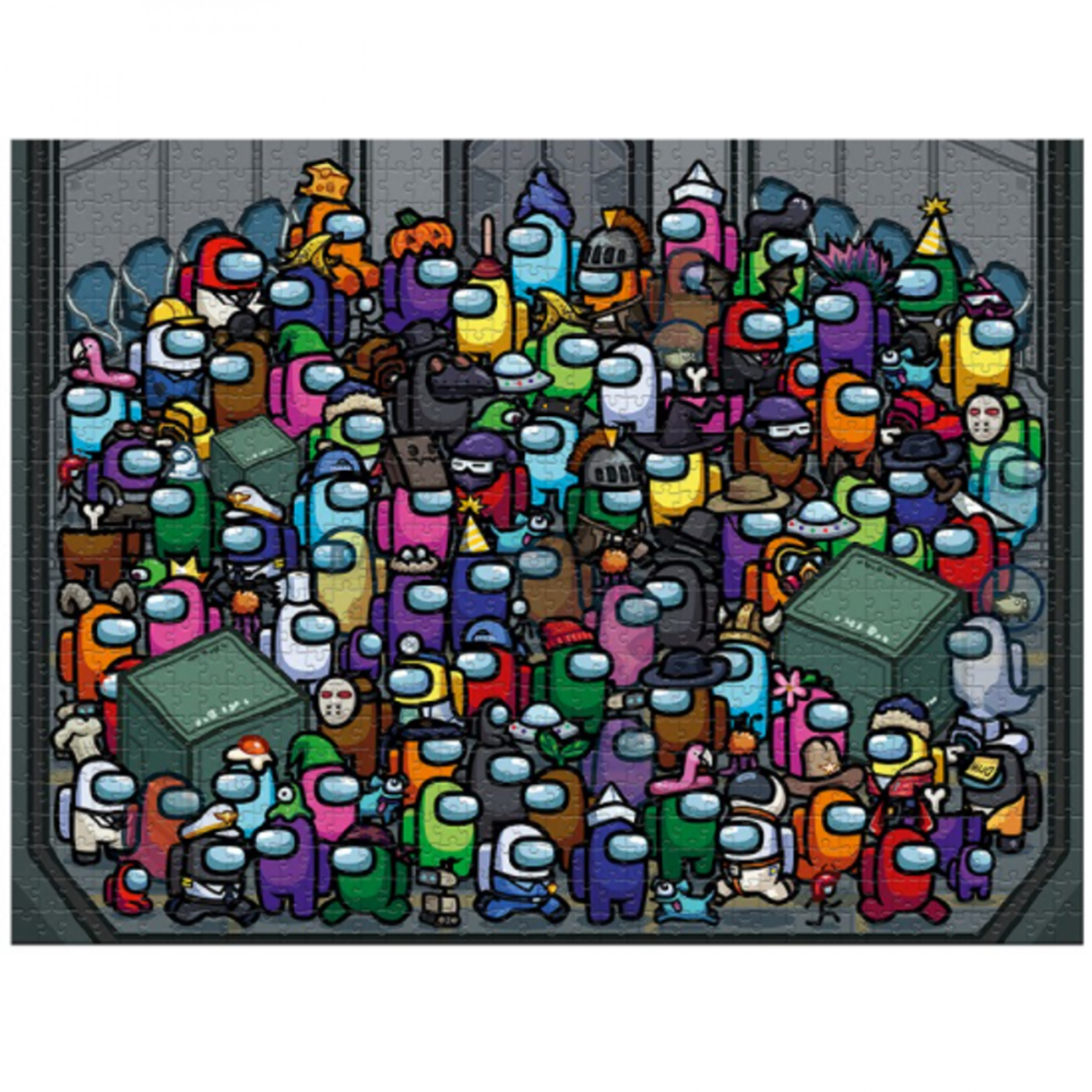 Among Us Kinda Sus Lobby 1000 Piece Puzzle, Multi-Color