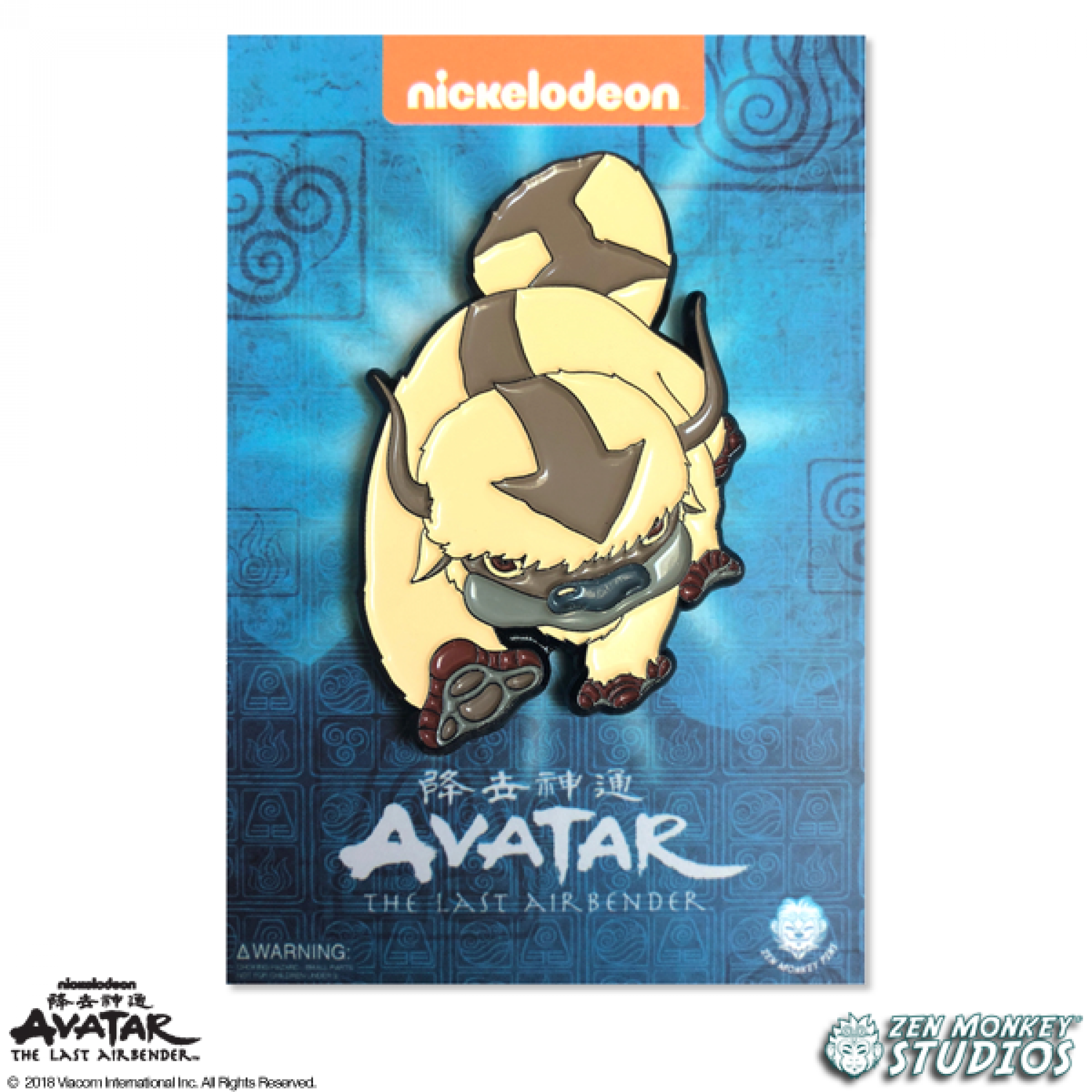Avatar: The Last Airbender Appa Enamel Pin, Multi-Color