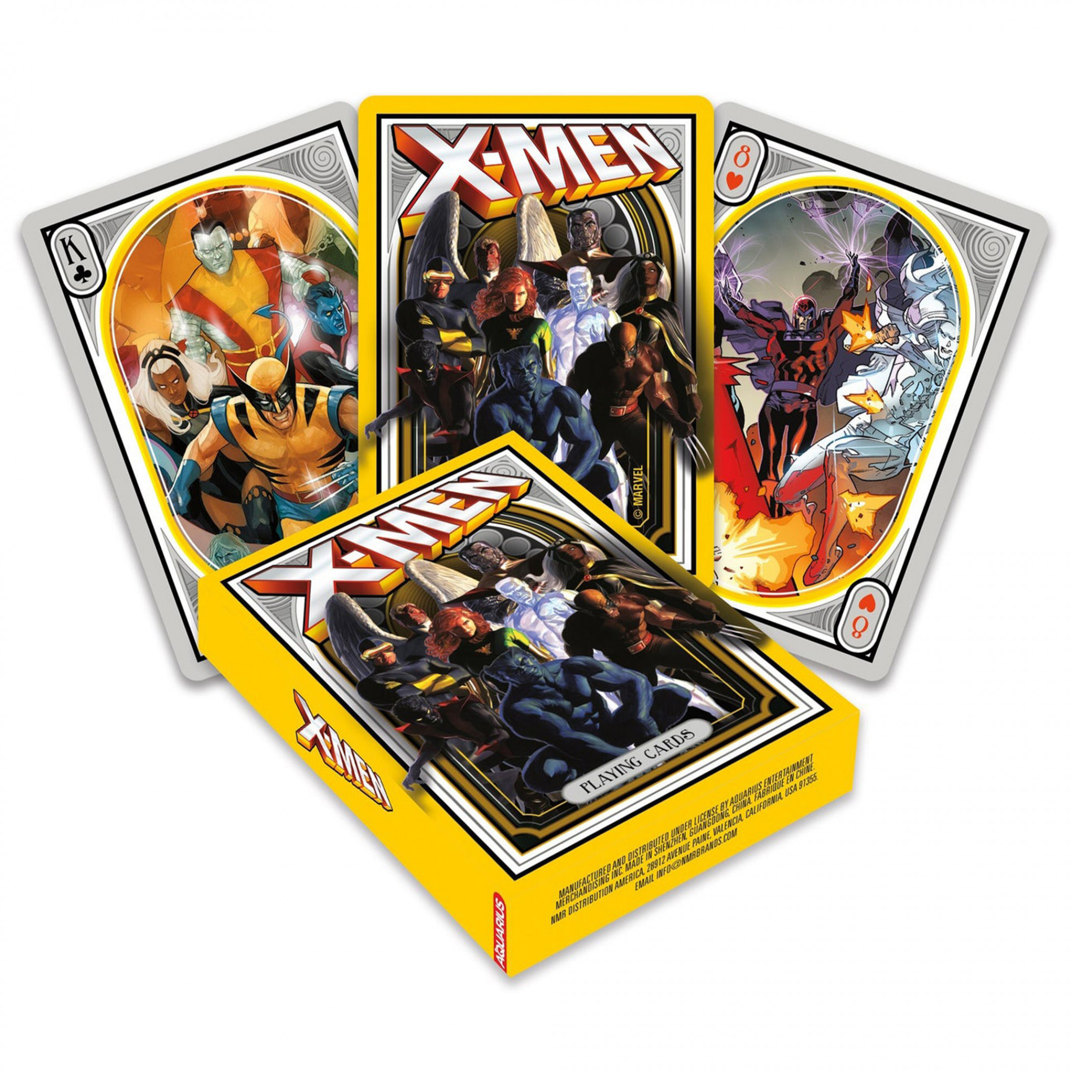 Marvel Comics X-Men Art Nouveau Deck of Playing Cards, Multi-Color