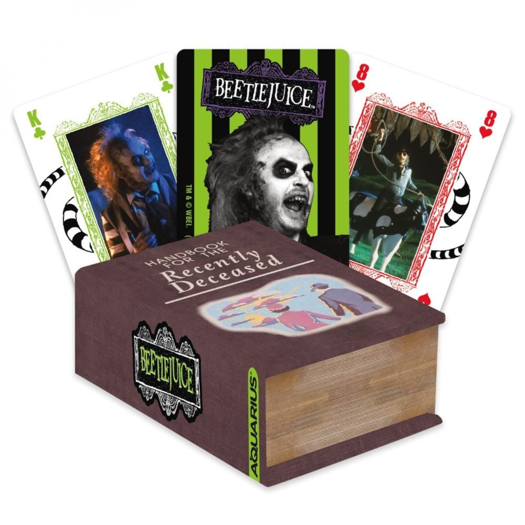 Beetlejuice Deck of Playing Cards in Book Package, Multi-Color