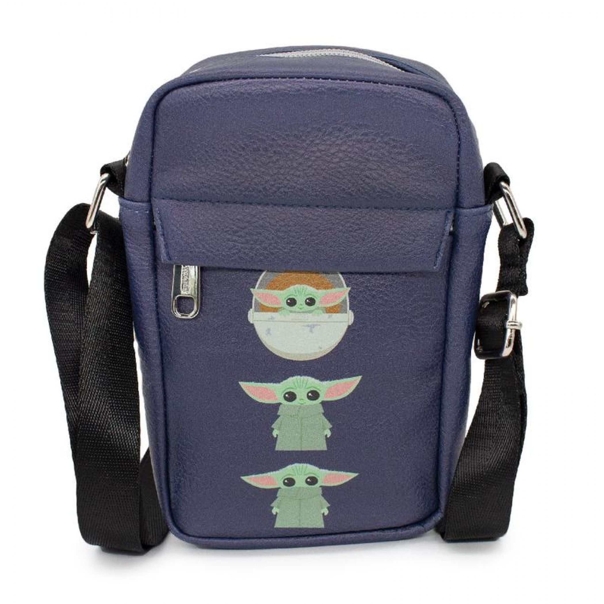 Star Wars The Mandalorian Grogu the Child Pram Pod Poses Crossbody Bag, Blue