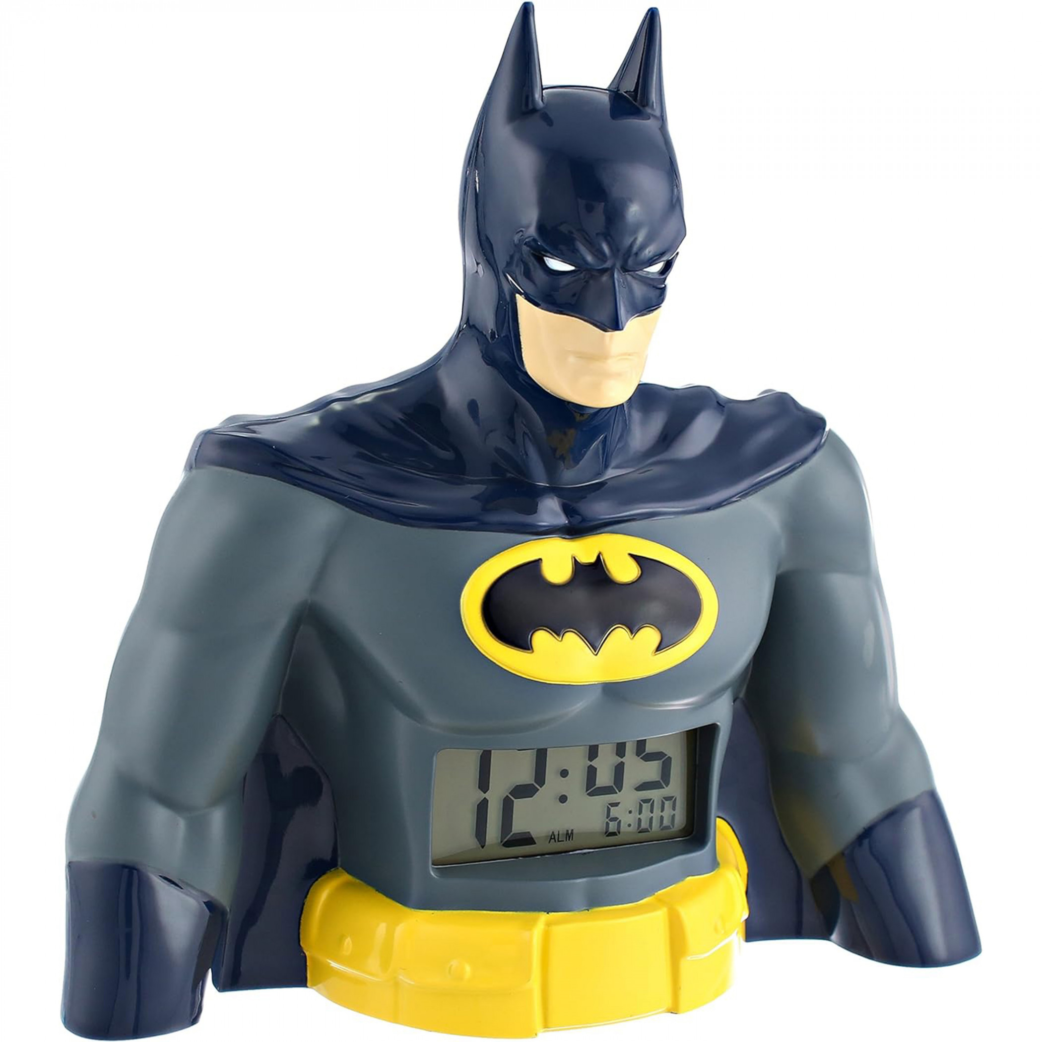 Batman Shaped Digital Display LCD Digital Alarm Clock, Multi-Color