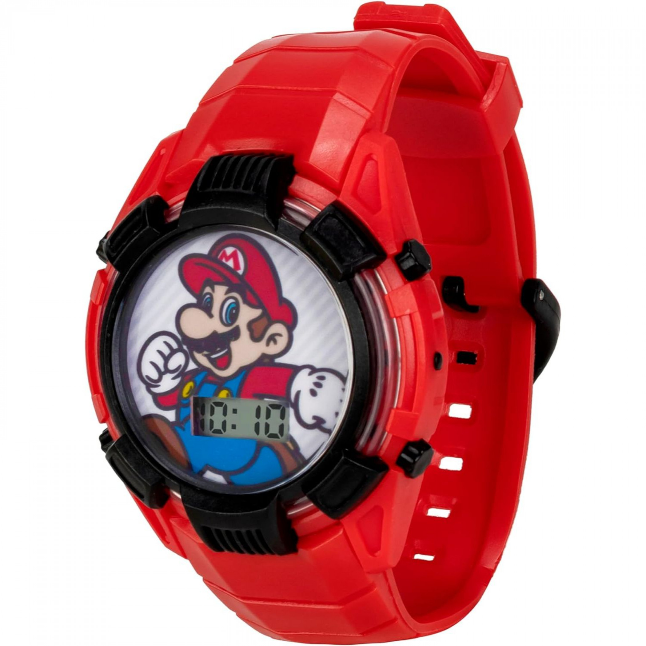 Super Mario Bros. Jump Digital Flashing LCD Kid's Watch, Red