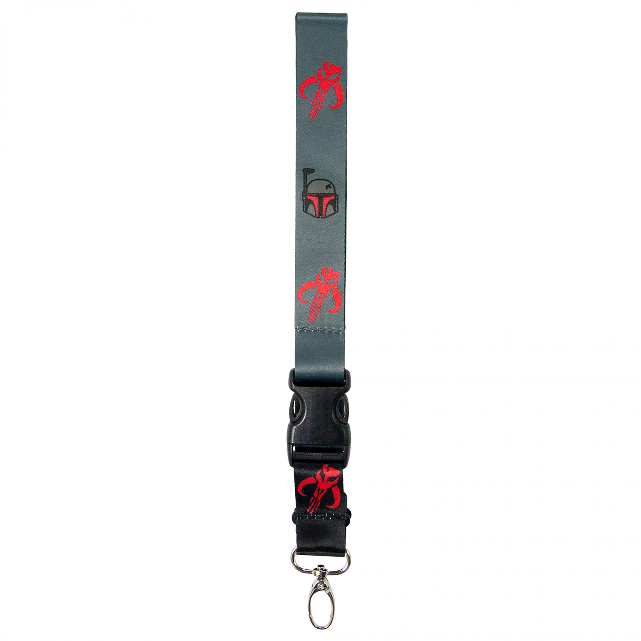 Star Wars Boba Fett Bounty Hunter All Over Print Lanyard, Black