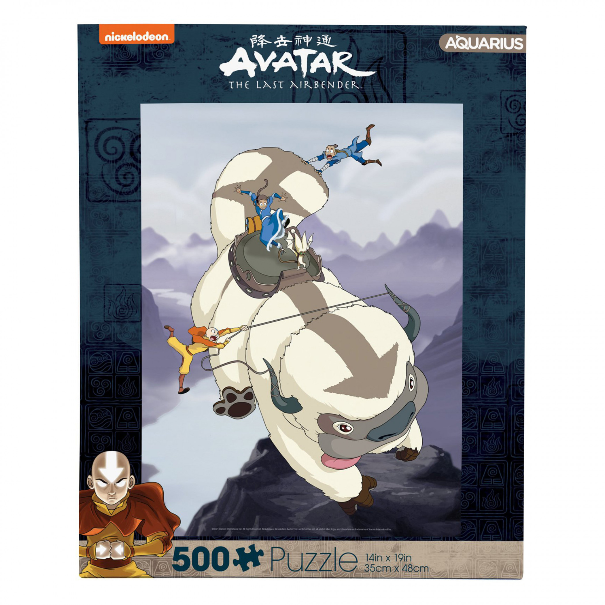 Avatar: The Last Airbender Appa and Gang 500 Piece Puzzle, Yellow
