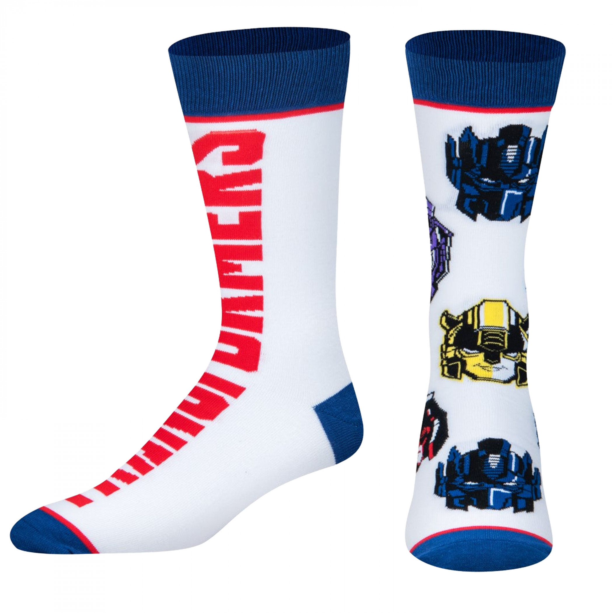 Transformers Pop Art Split Crew Socks, Multi-Color