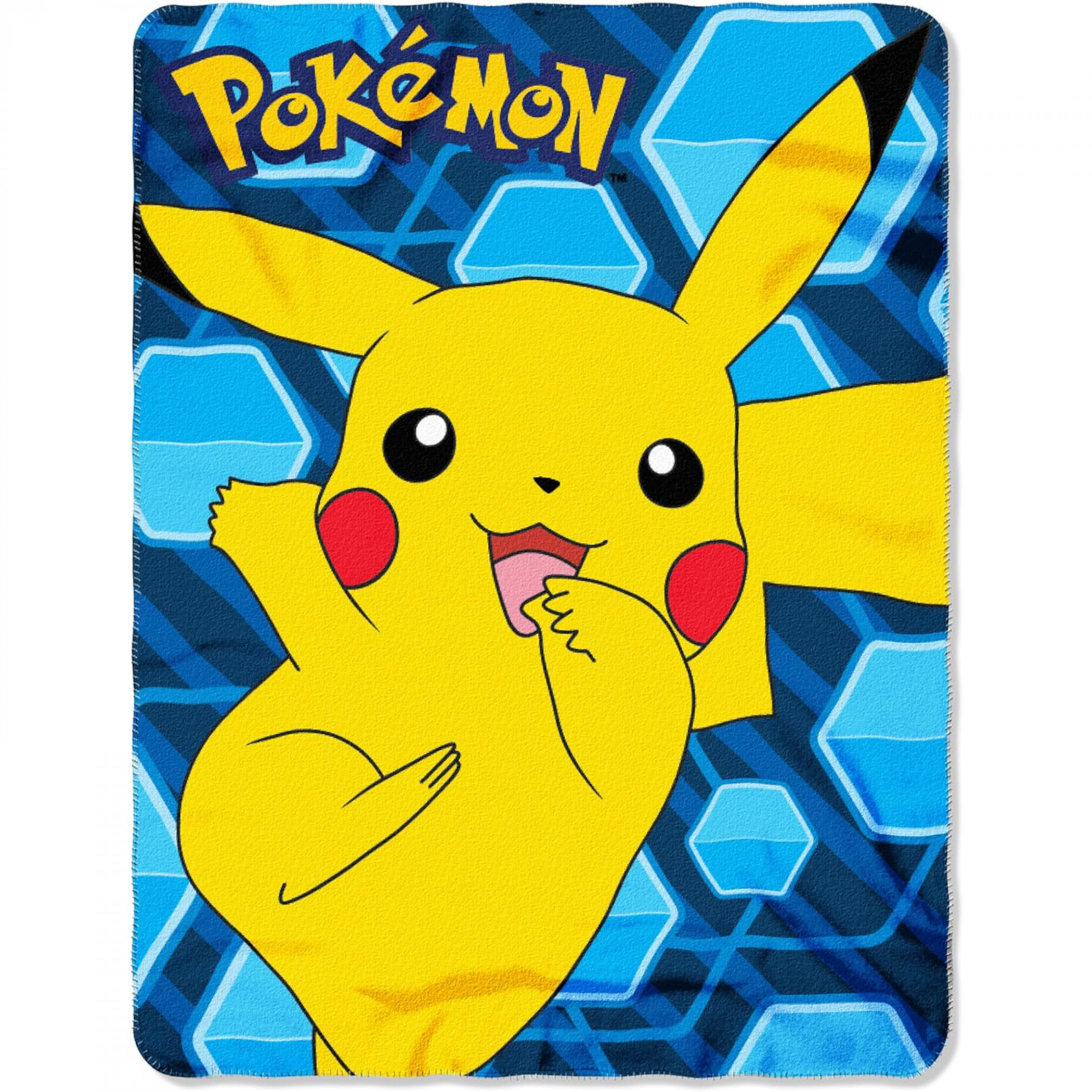 Pokemon Pikachu Hex 45'x60' Fleece Throw Blanket, Multi-Color