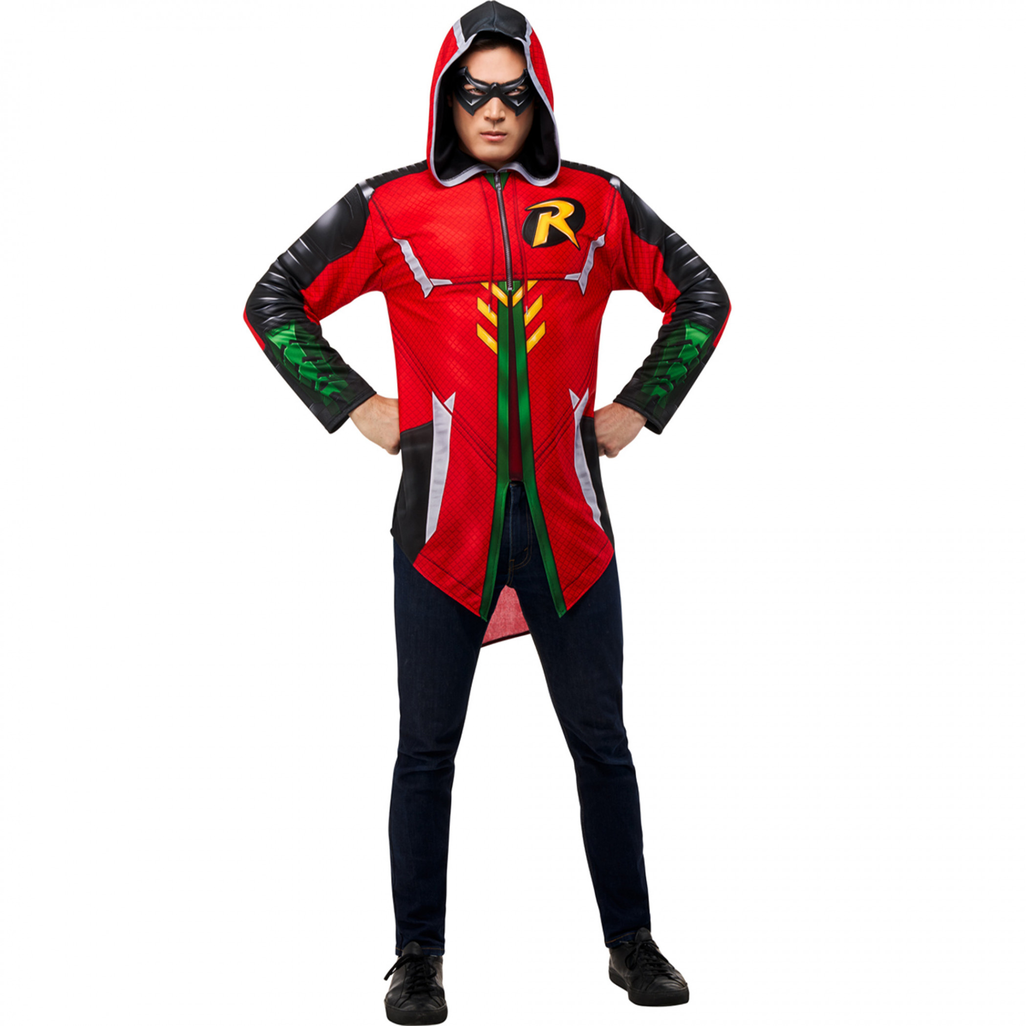 DC Comics Robin Costume Hoodie, Red