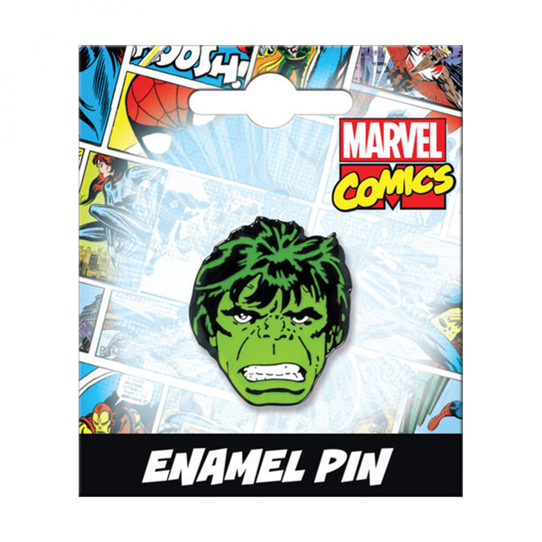 Hulk Retro Enamel Pin, Green