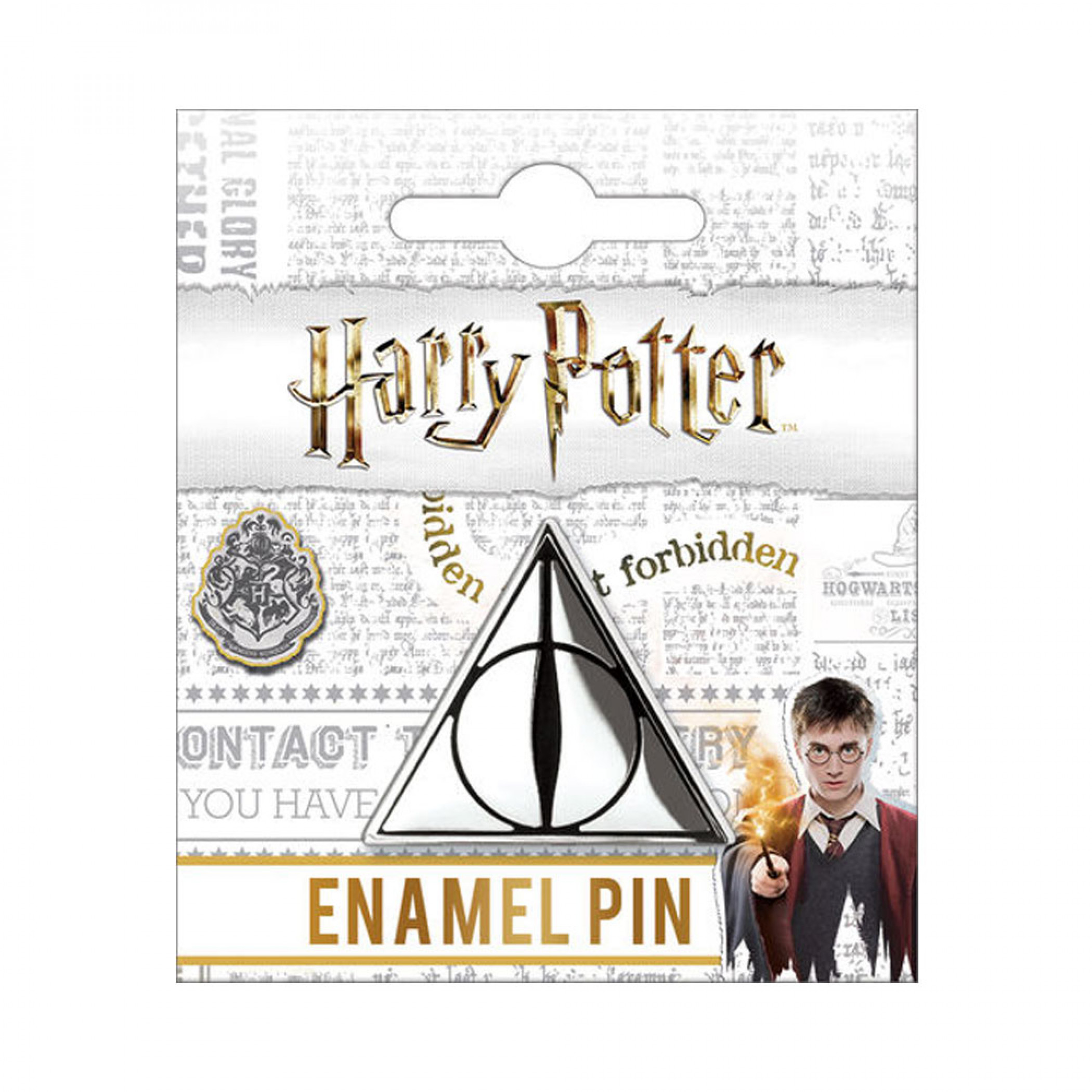 Harry Potter Deathly Hallows Enamel Pin, White