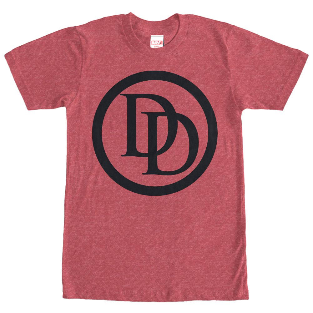 Daredevil Logo Red Mens T-Shirt, Red