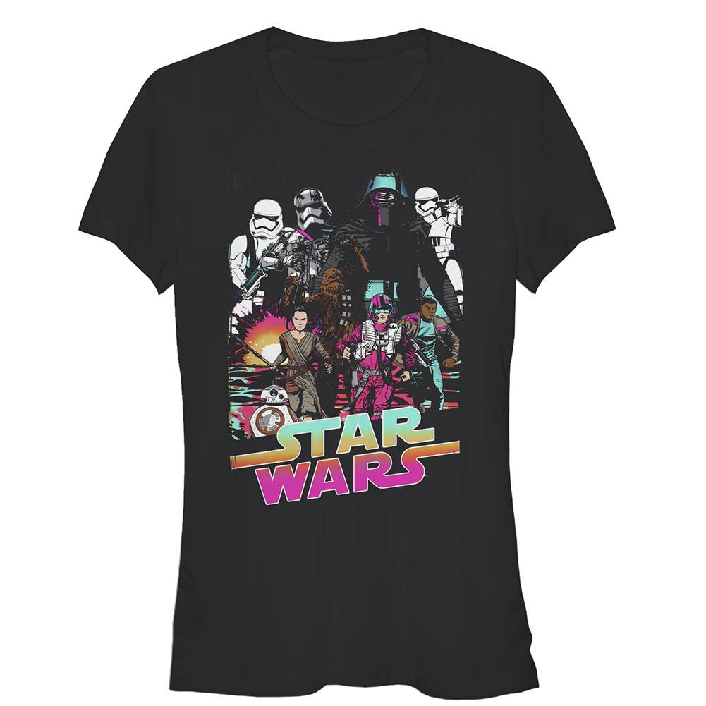 Star Wars Episode 7 Desert Storm Black T-Shirt, Black