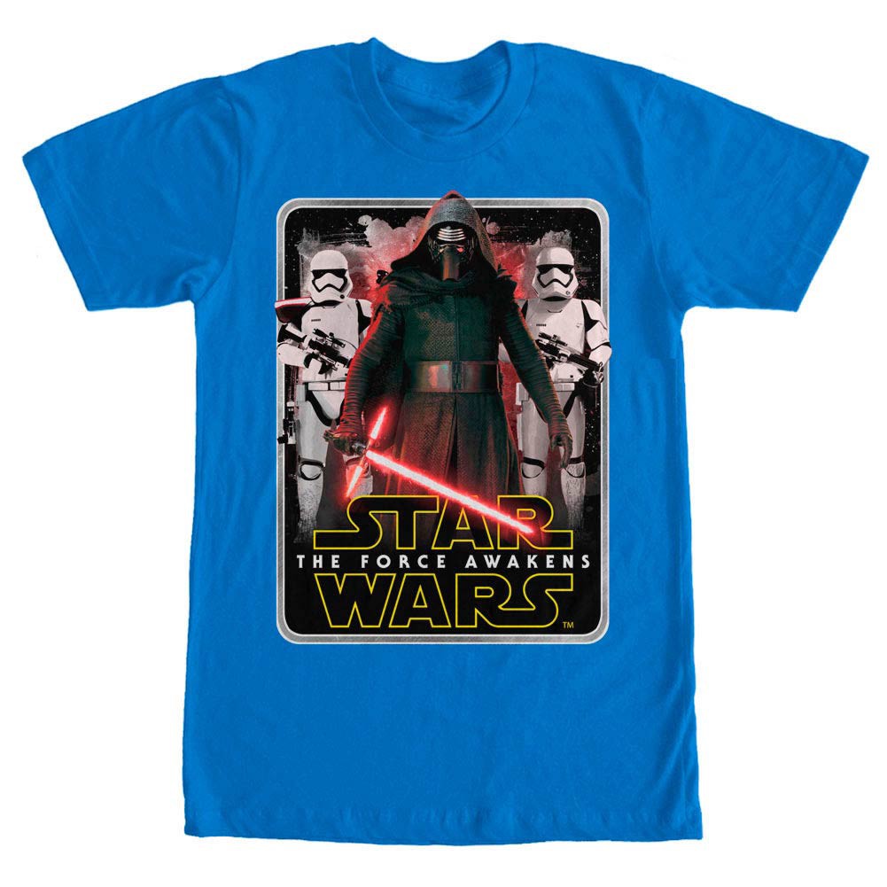 Star Wars Episode 7 Mangled Edge Blue T-Shirt, Blue