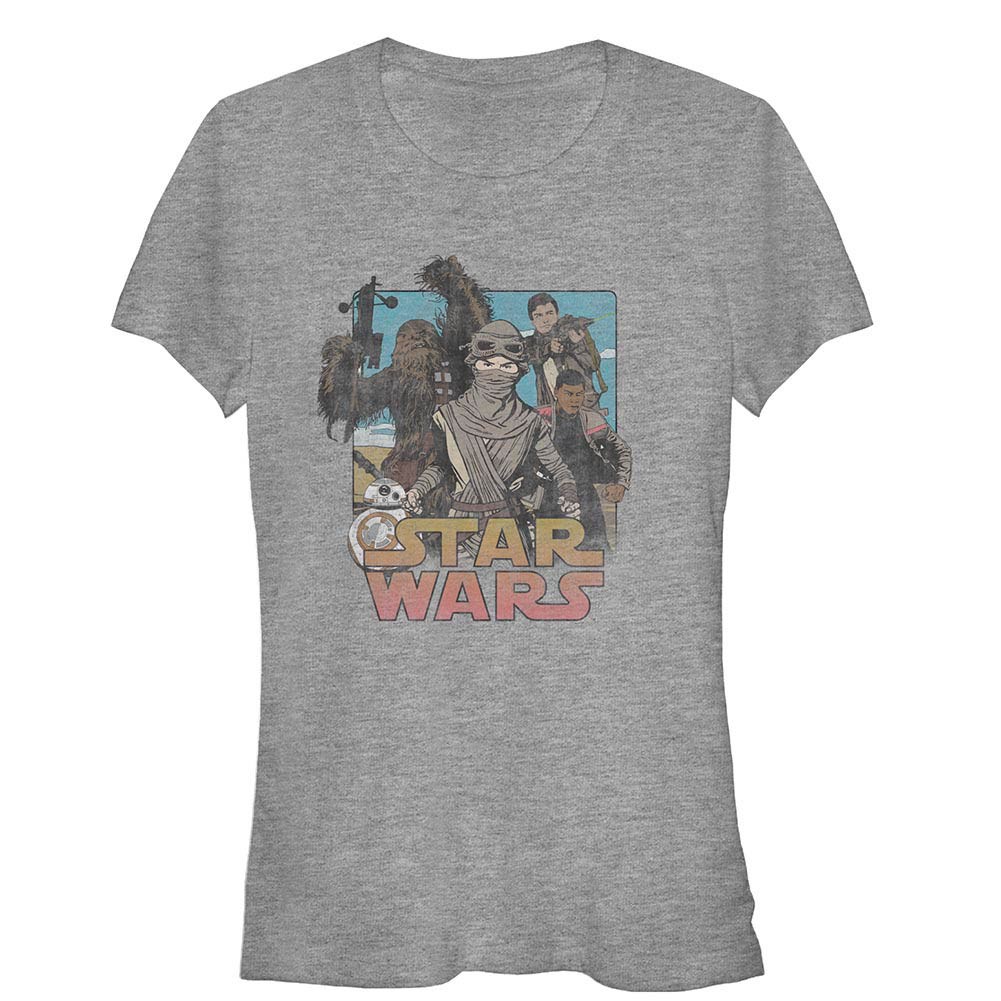 Star Wars Episode 7 Leading Lady Gray T-Shirt, Grey