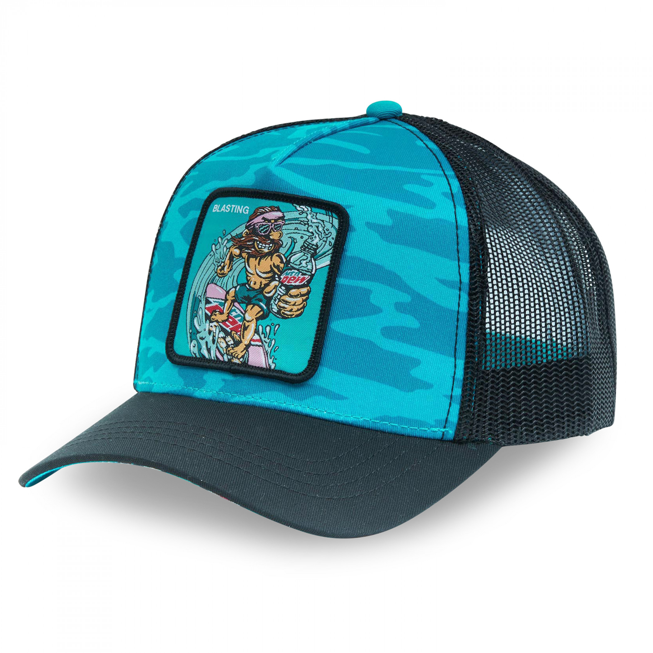 Mountain Dew Baja Blast Surfing Trucker Hat