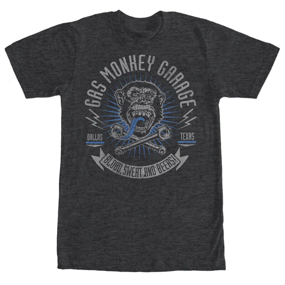 Gas Monkey Garage Reset Garage Gray T-Shirt