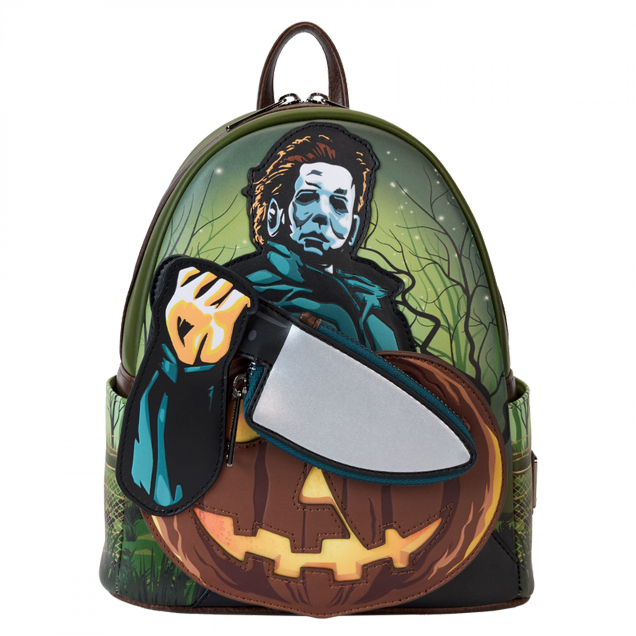 Halloween Michael Myers Glow in the Dark Mini Backpack By Loungefly, Multi-Color