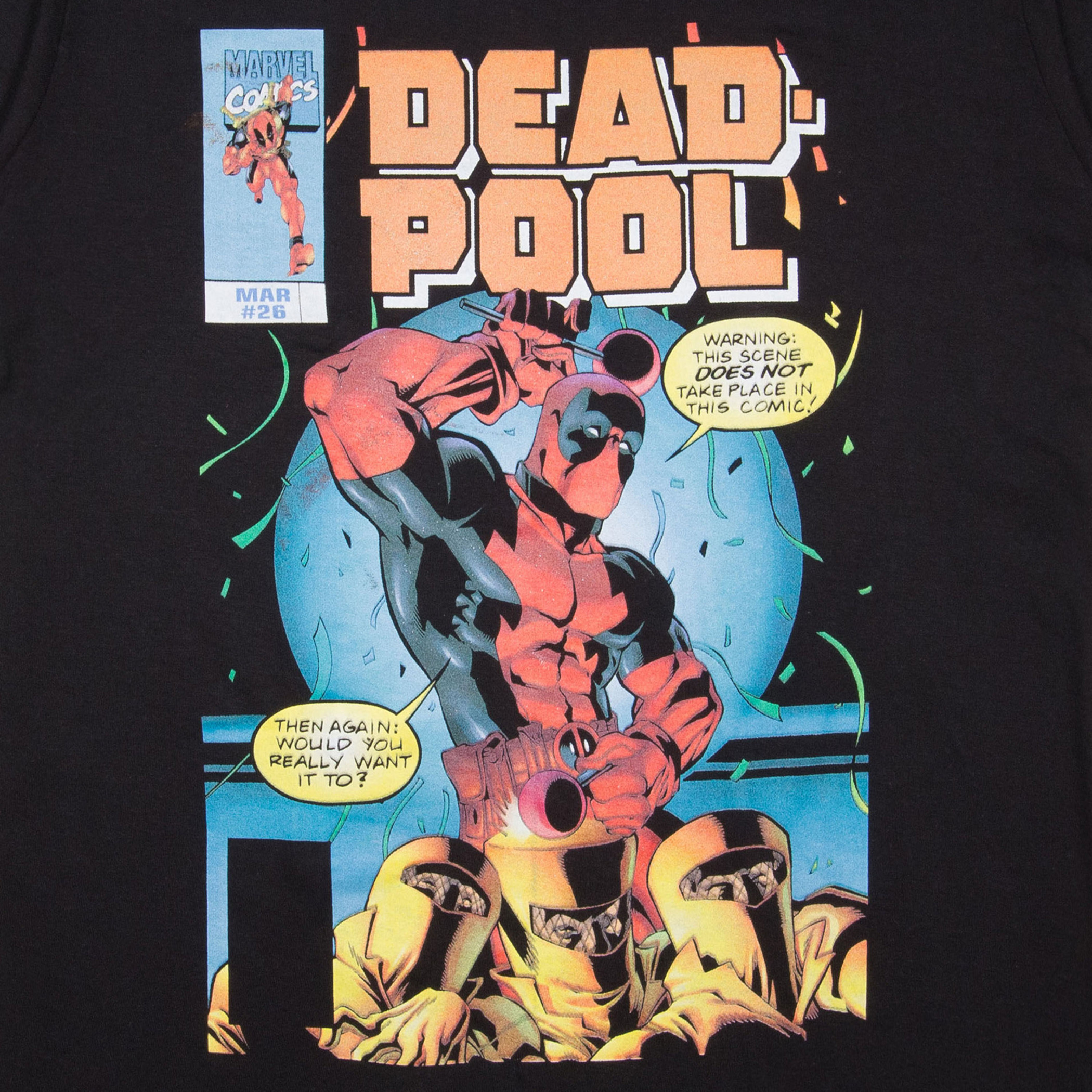 Deadpool Bubble Text Comic Cover #26 T-Shirt Black | eBay