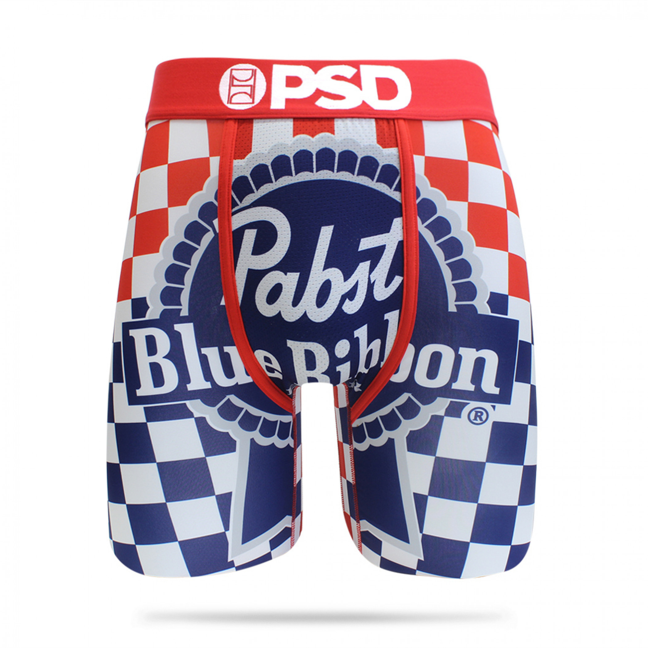 Pabst Blue Ribbon Checkered Men's PSD Boxer Briefs