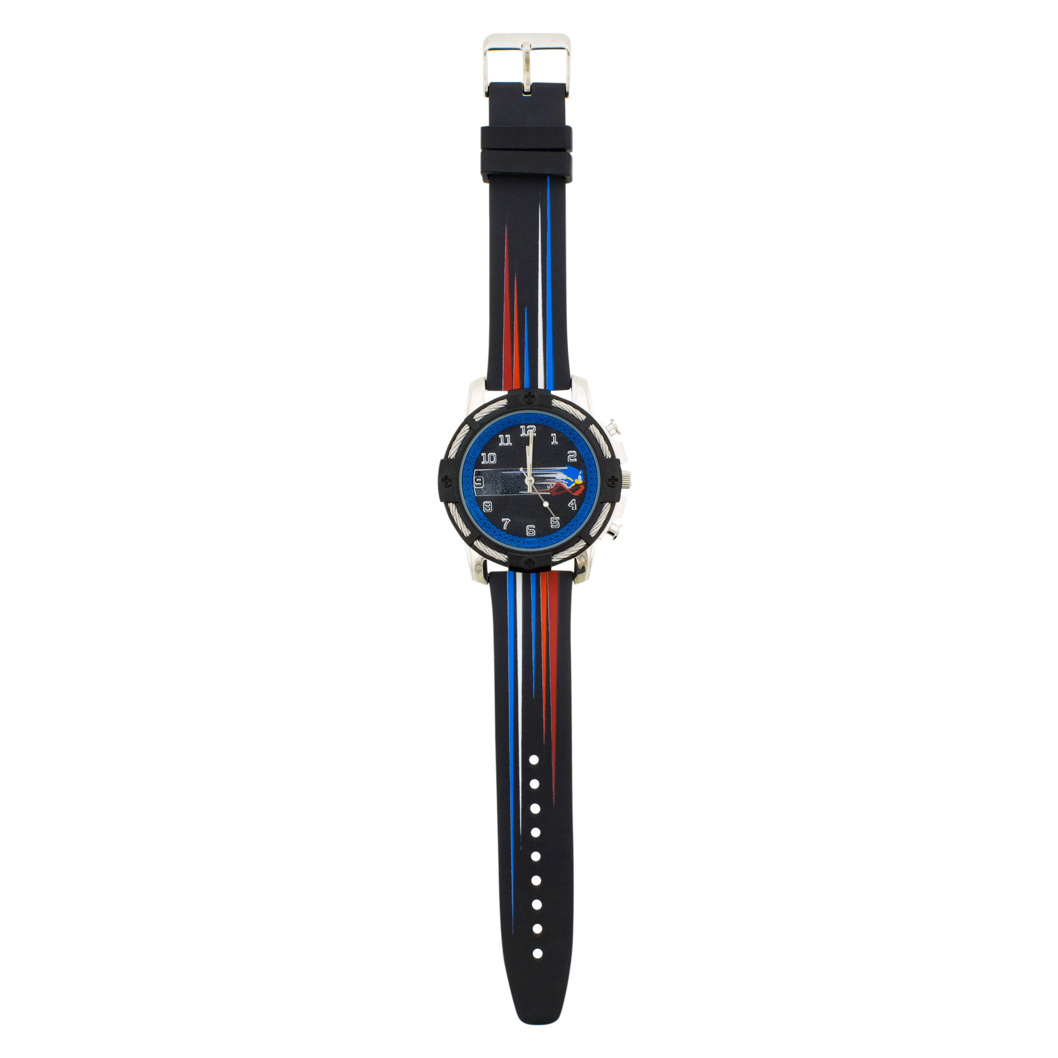 Sonic the Hedgehog Analog Watch with Silicone Strap, Multi-Color