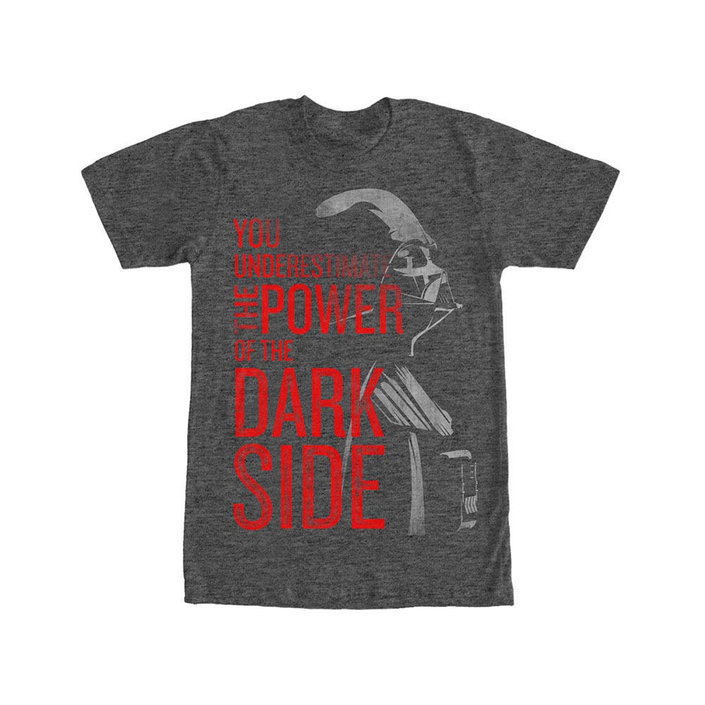 Star Wars Dark Power Gray T-Shirt, Grey