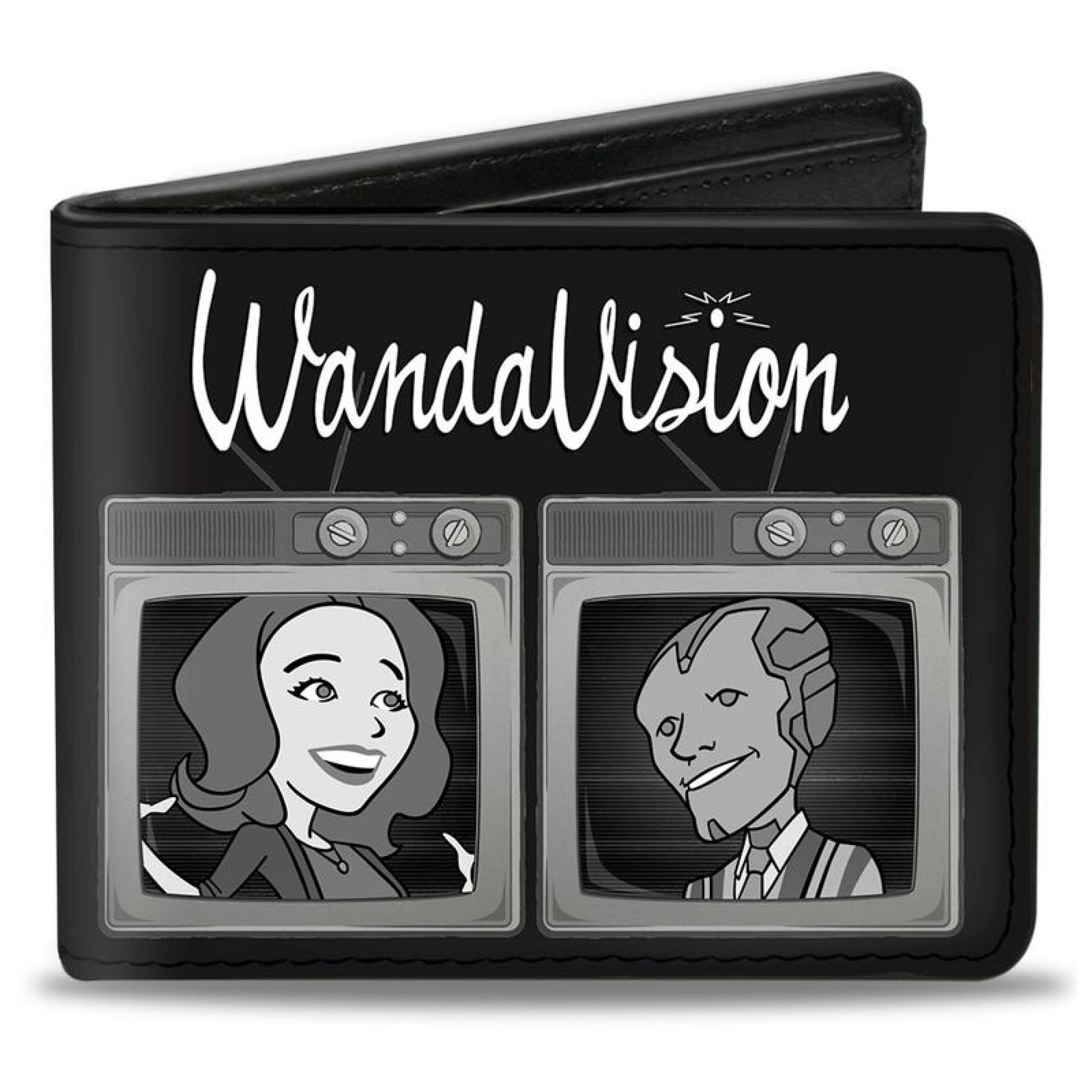 Marvel Studios WandaVision Series Television Black-in-White or Color Bi-Fold Wallet, Multi-Color