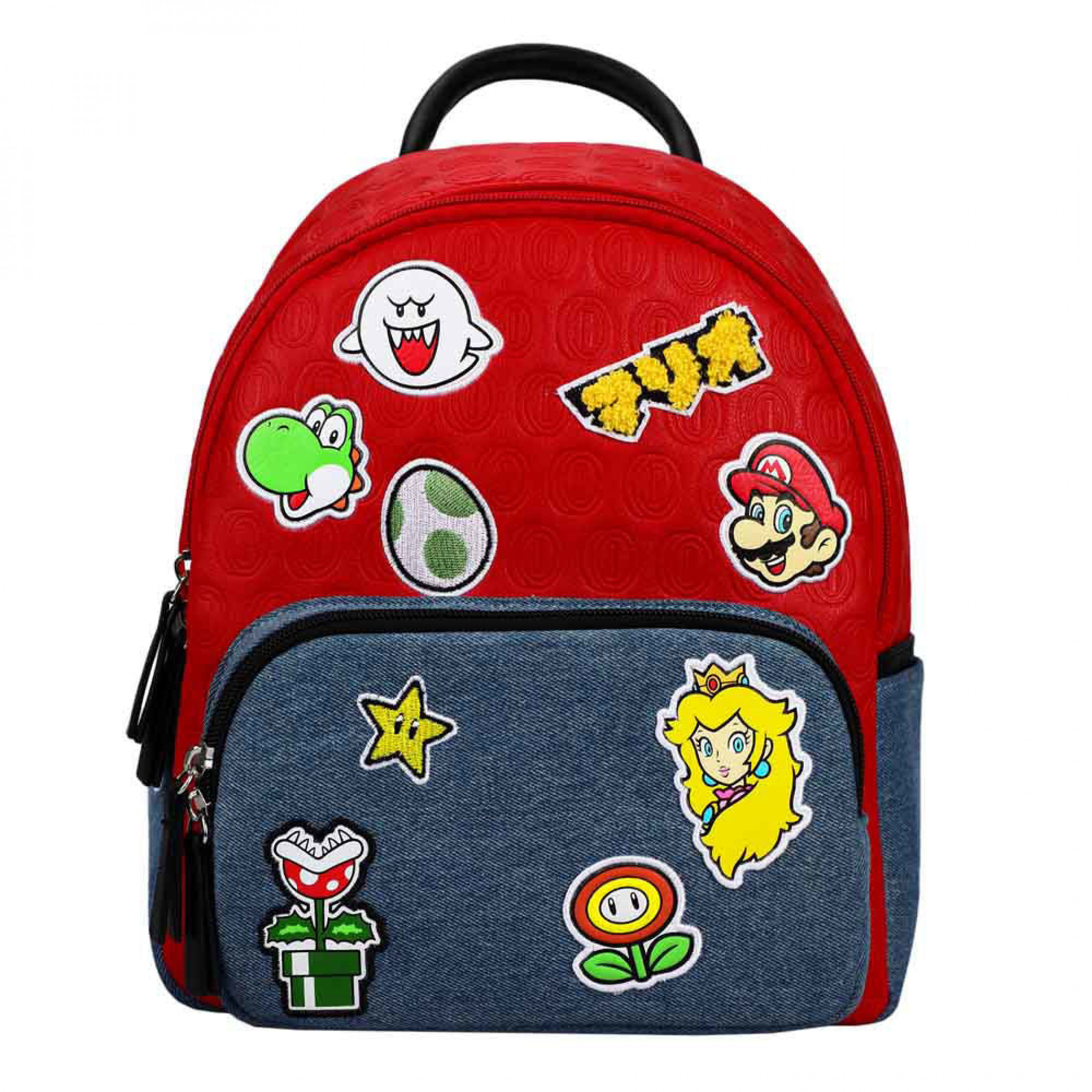 Super Mario Bros. Patch Collage 12' Backpack, Multi-Color