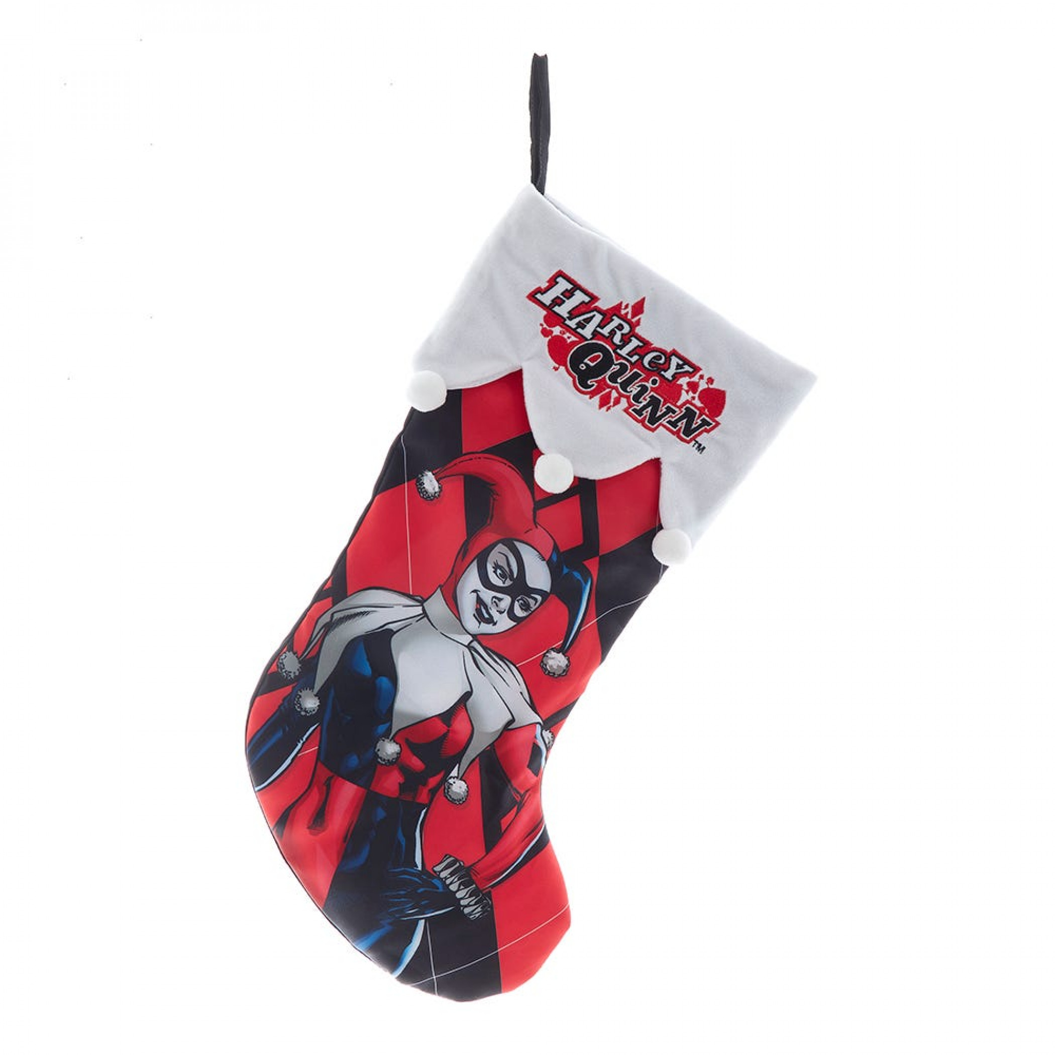 Harley Quinn Embroidered Stocking, Multi-Color