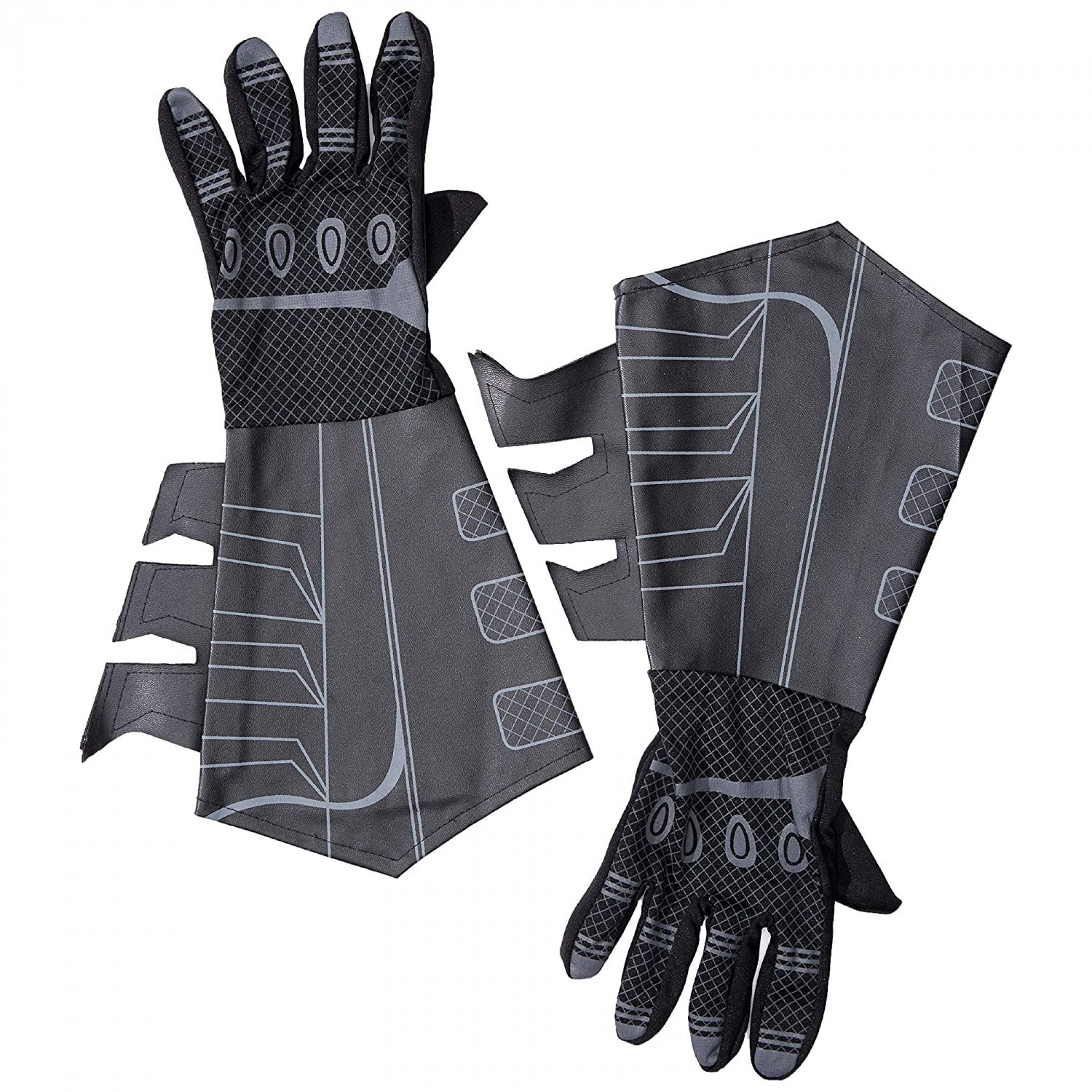 Batman Adult Costume Gloves, Black