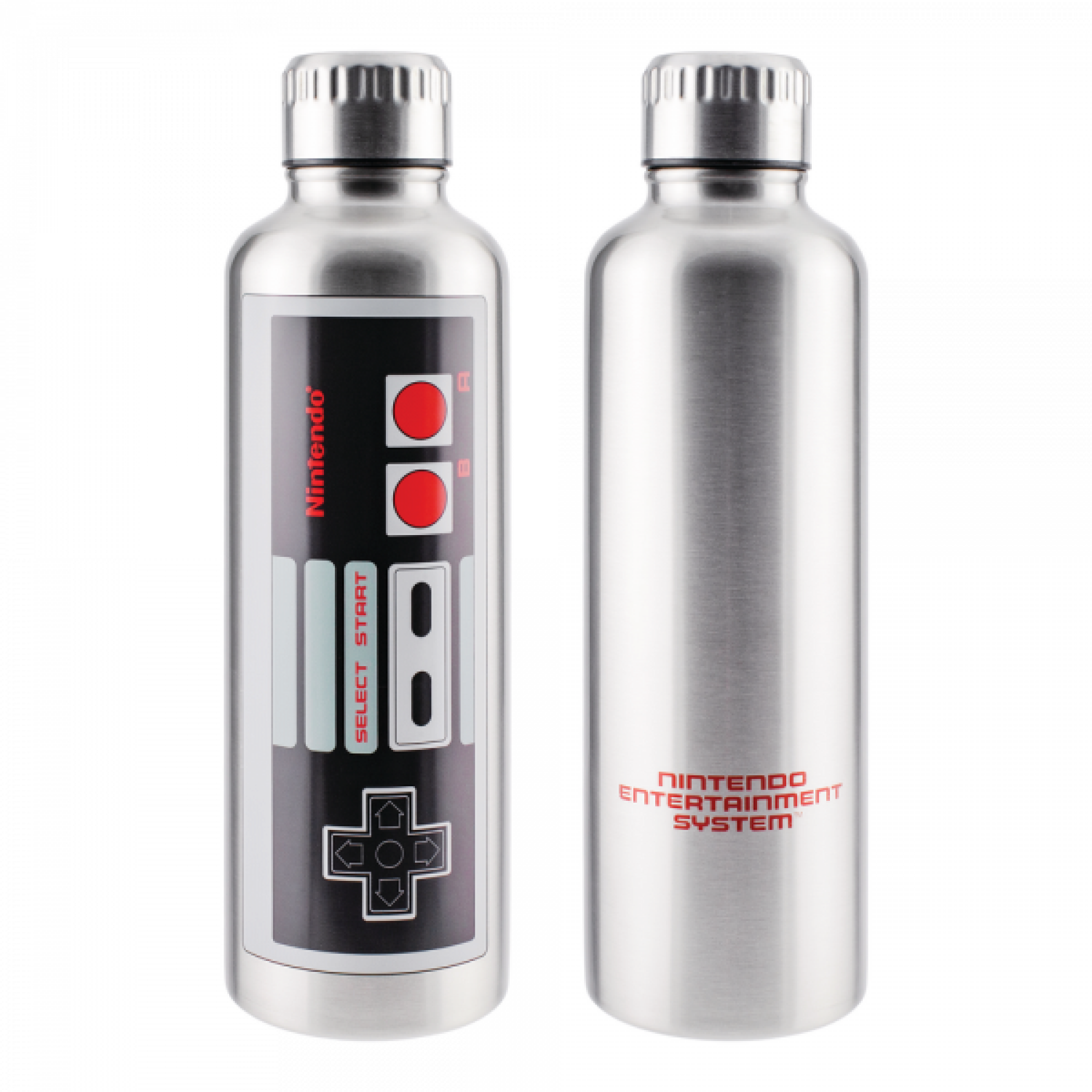 Nintendo Entertainment System Controller Steel Water Bottle, Multi-Color